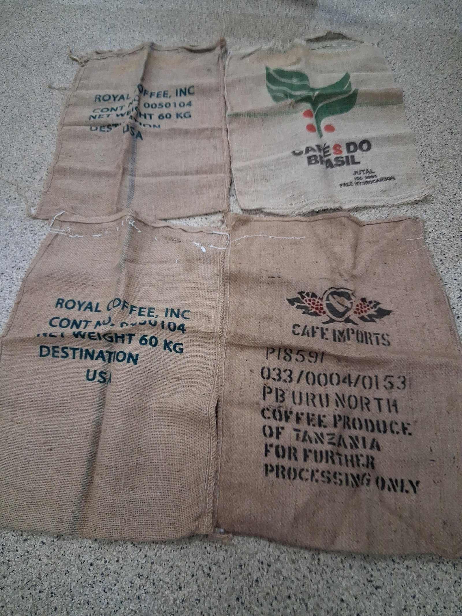 Set International Burlap Coffee Shipping Sacks (1 of 9)