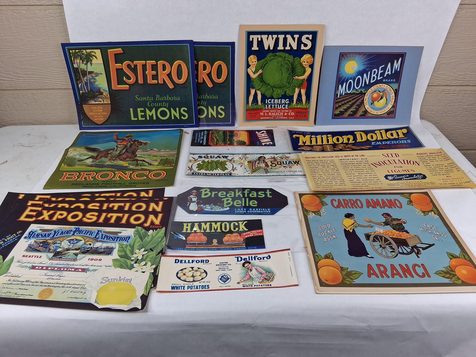 Fruit & Vegetable Crate Labels & Ephemera (1 of 10)