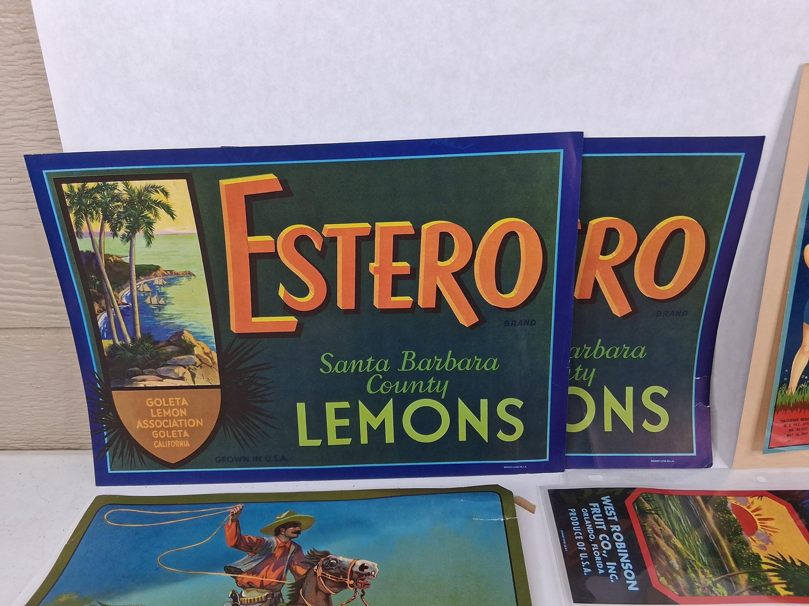Fruit & Vegetable Crate Labels & Ephemera - 2