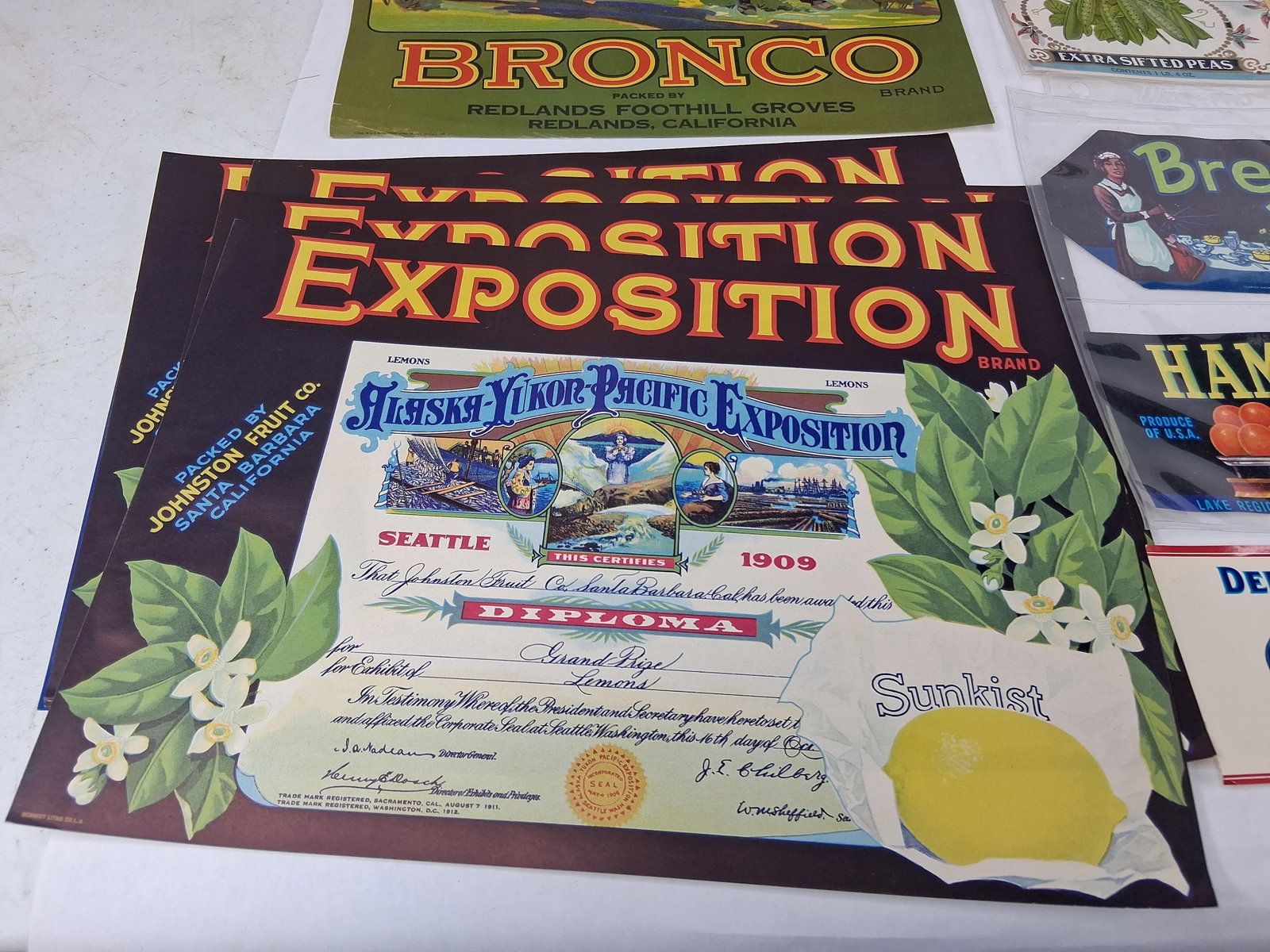 Fruit & Vegetable Crate Labels & Ephemera - 8