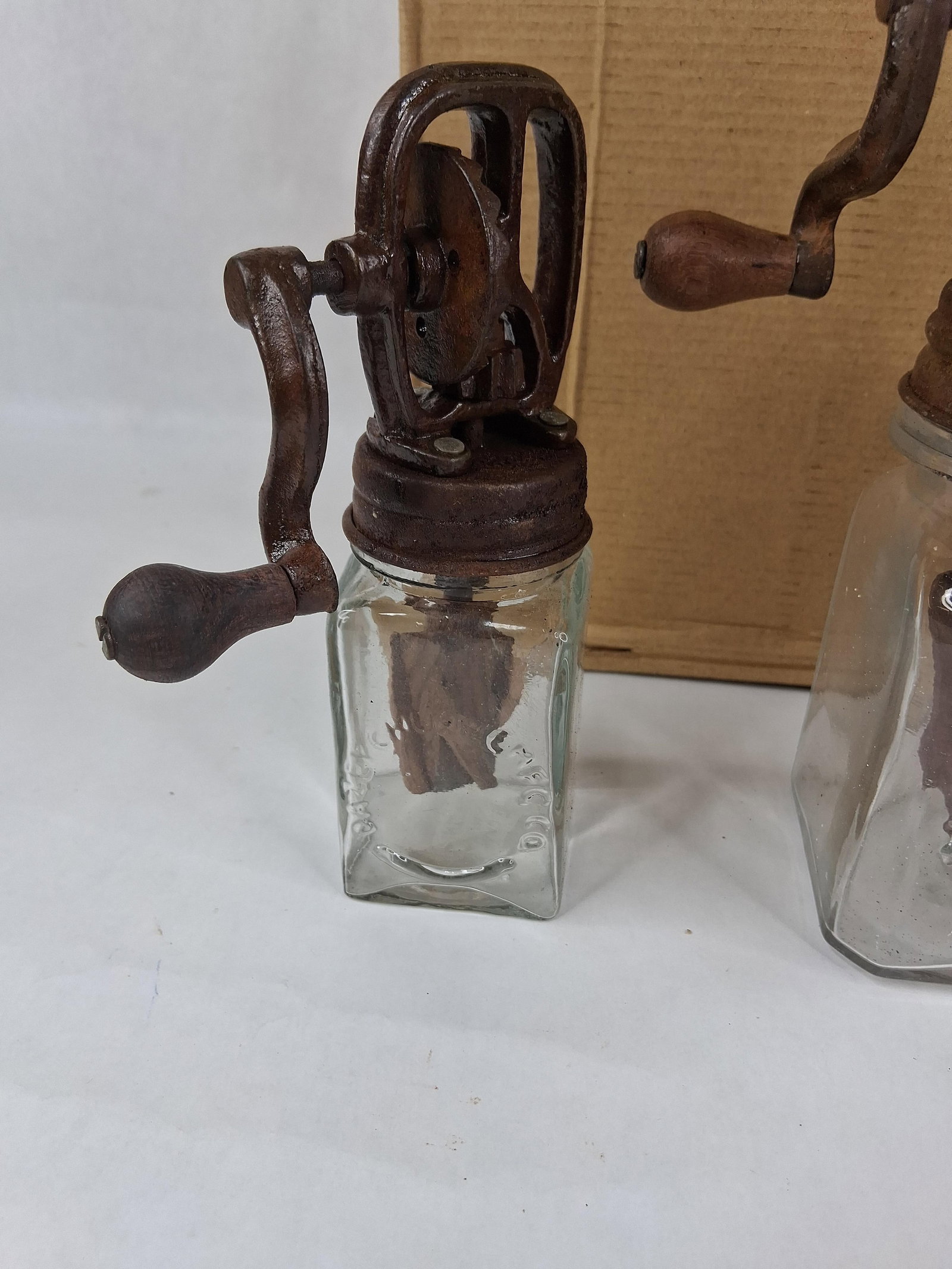Set 3 Primitive Style Butter Churns - 4
