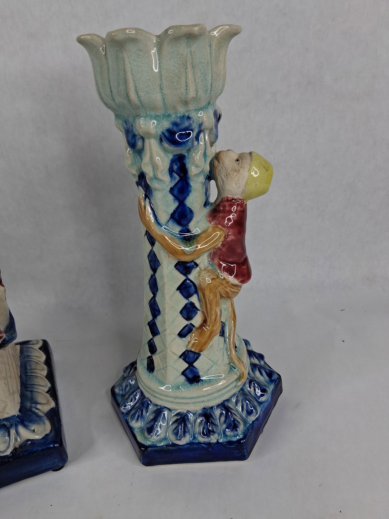Danny Trio Glazed Ceramic Monkey Garnitures - 5
