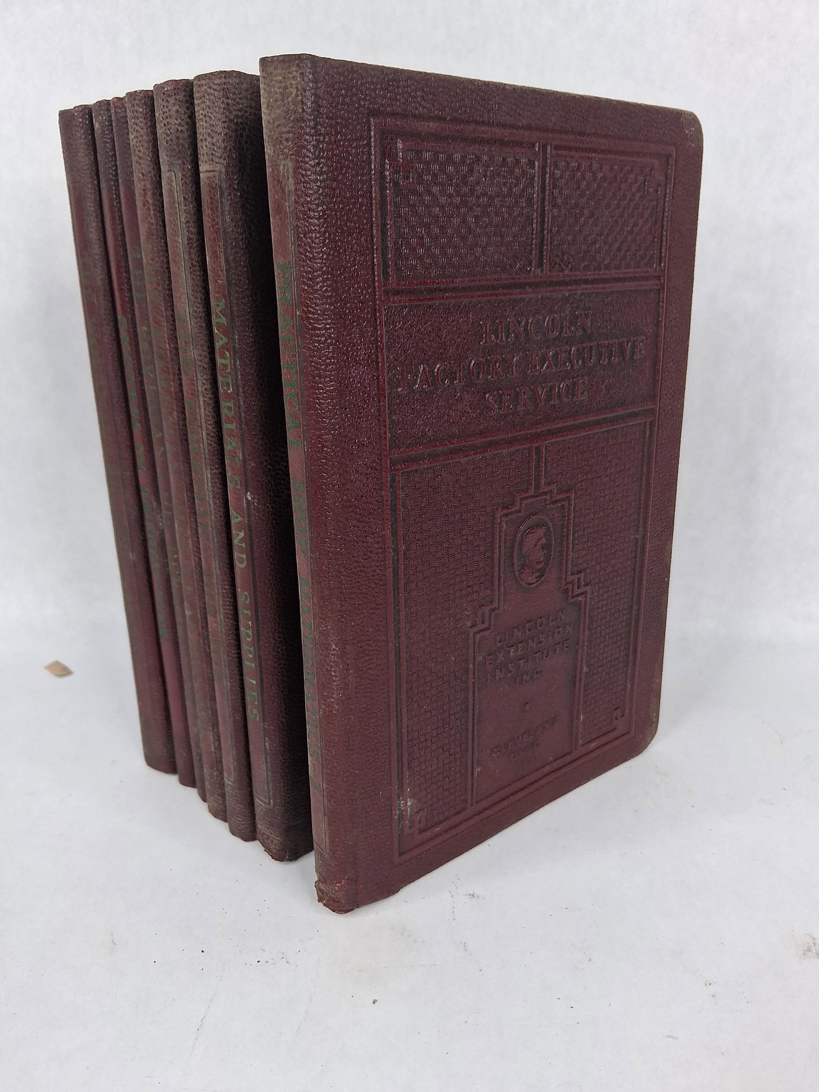 Col. Peck, Lincoln Factory Executive Service, 1949: A set of volumes from the Lincoln Factory Executive Service, subtitled A Complete Training Service in the Principles and Practice of Modern Factory Management. Published by the Lincoln Extension