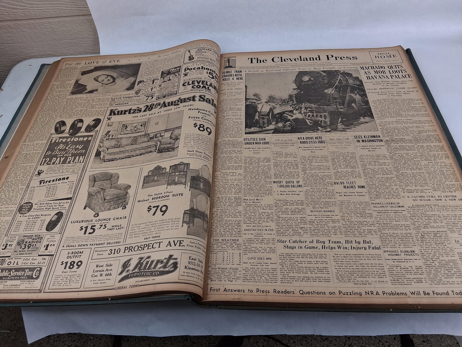Cleveland Press, Bound Volume, August 1933 - 10