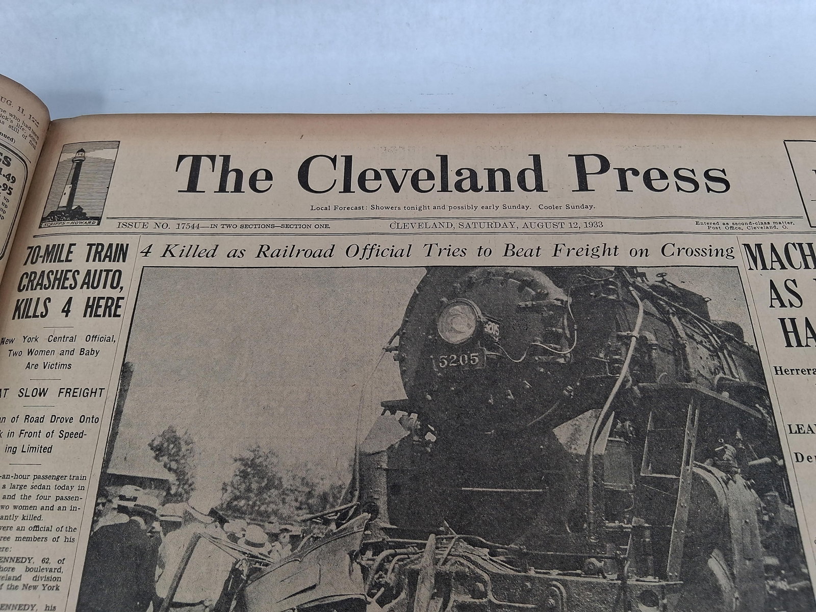 Cleveland Press, Bound Volume, August 1933 - 11