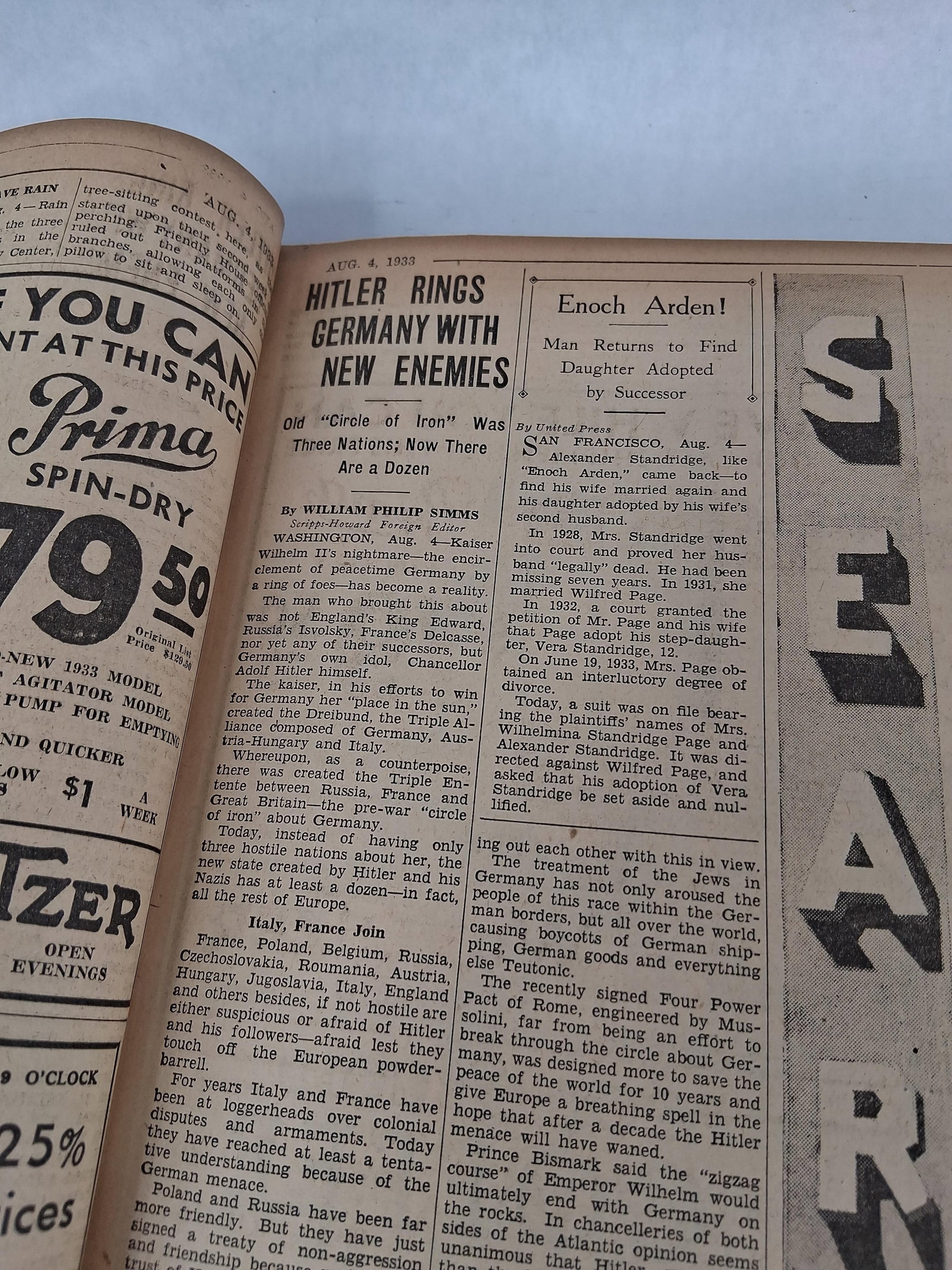 Cleveland Press, Bound Volume, August 1933 - 4