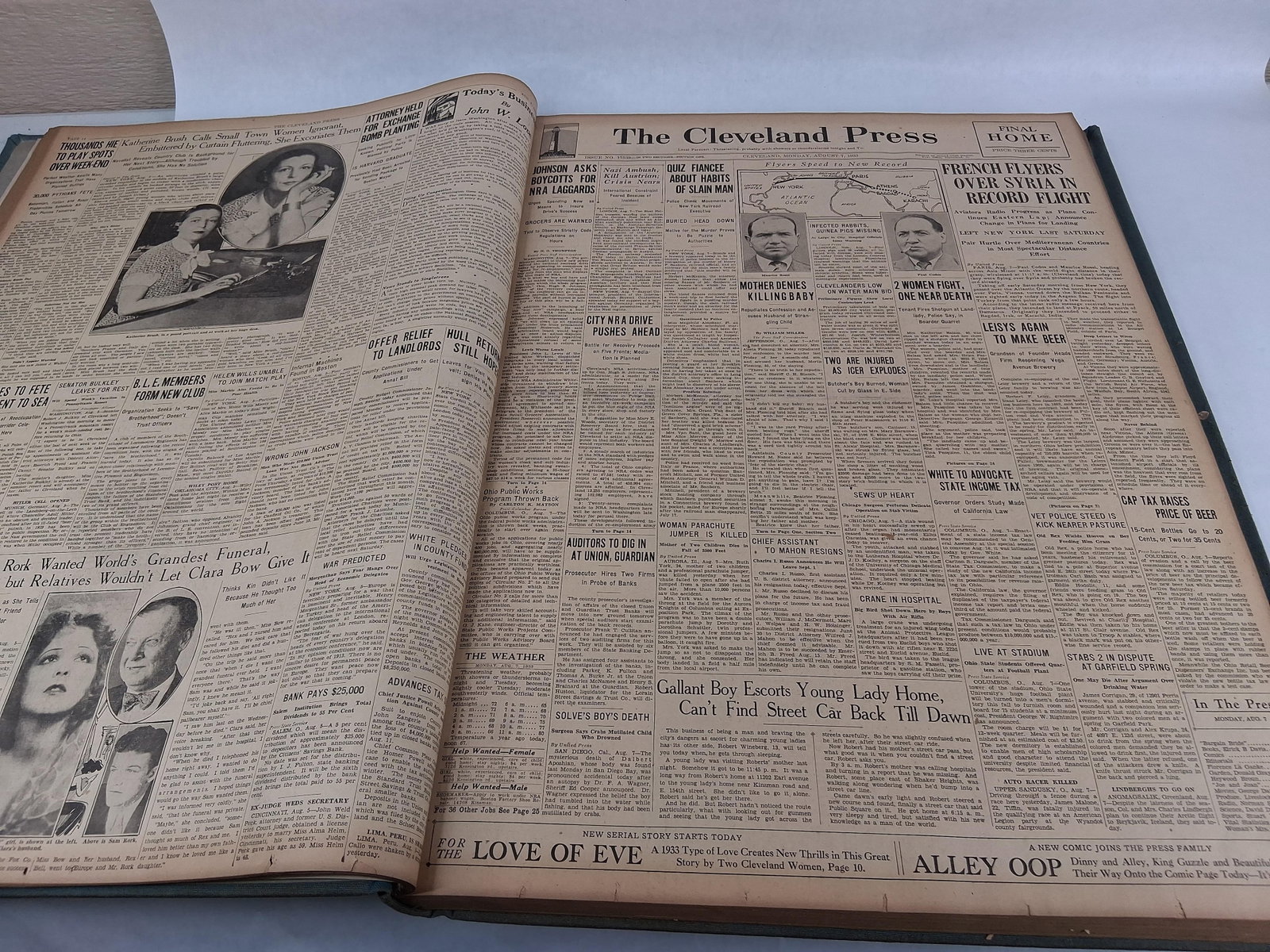 Cleveland Press, Bound Volume, August 1933 - 5