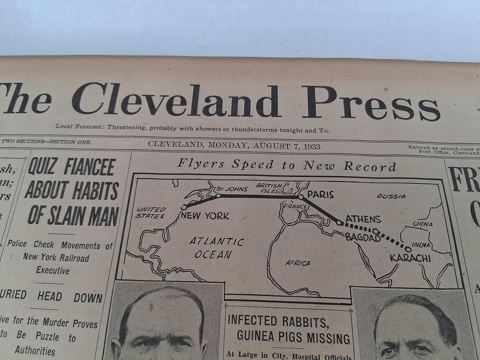 Cleveland Press, Bound Volume, August 1933 - 6