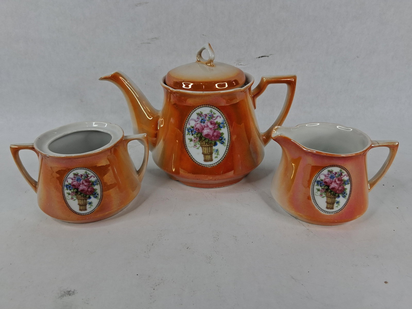 Eleanor of Germany 3-Piece Lusterware Tea Service (1 of 7)