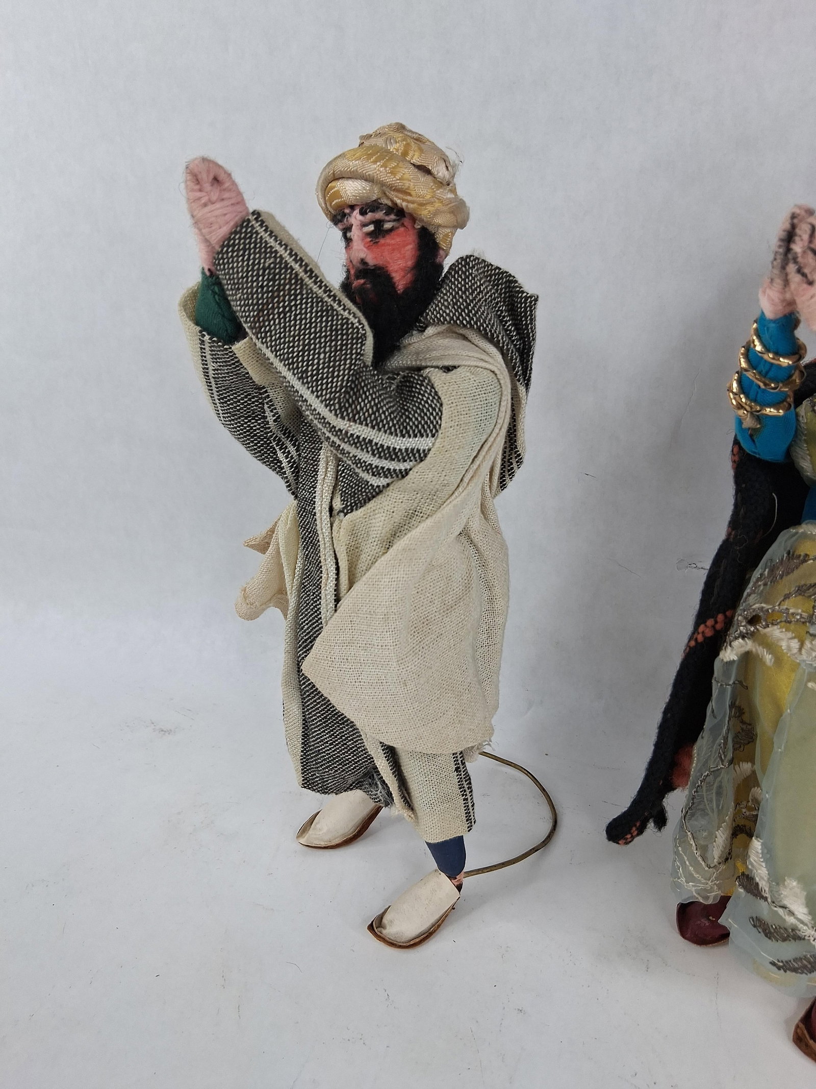 Pair Elmassian Mid-20th C. Middle Eastern Dolls - 2