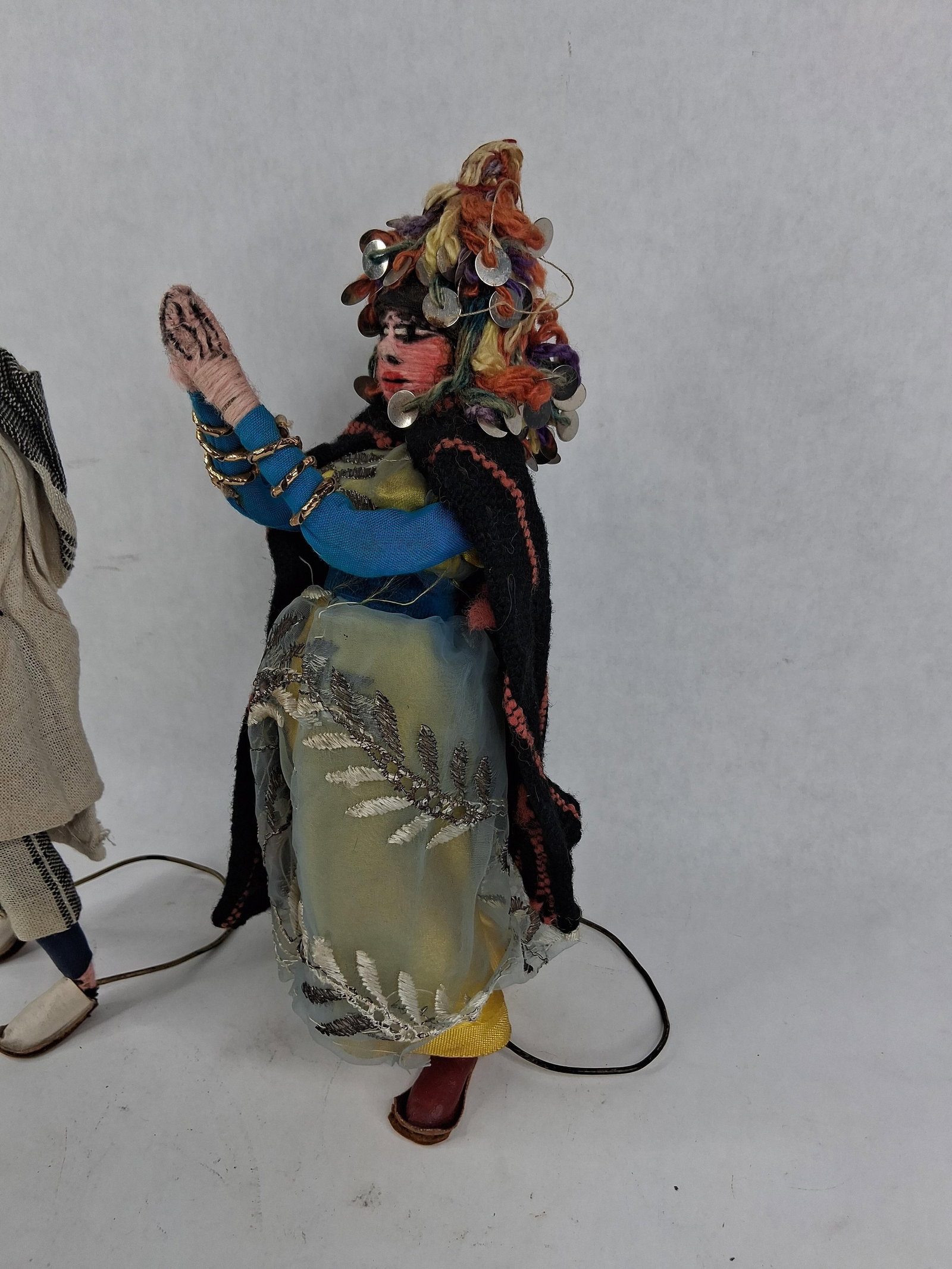 Pair Elmassian Mid-20th C. Middle Eastern Dolls - 3