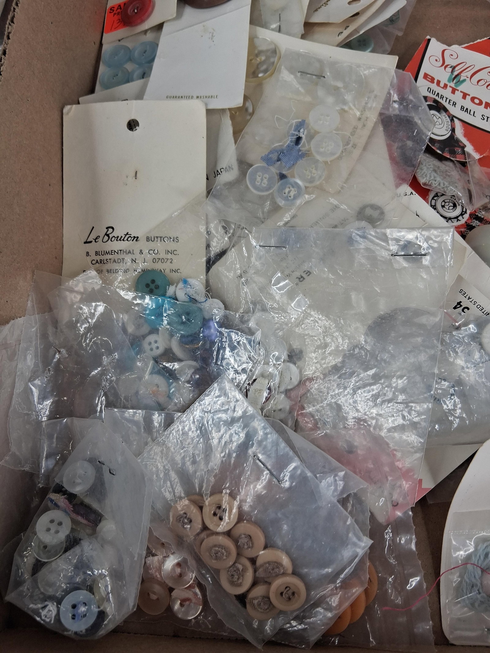 Sewing Notions, Buttons & Wood Thread Spools - 2