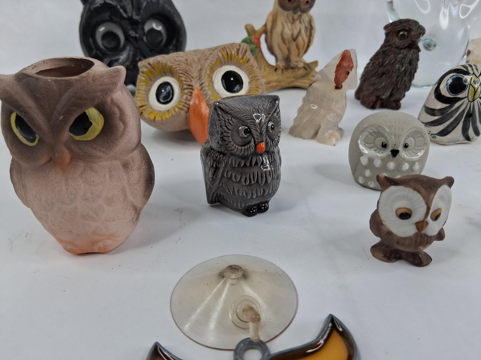 Owl Figurines & Mixed Material Objects - 3