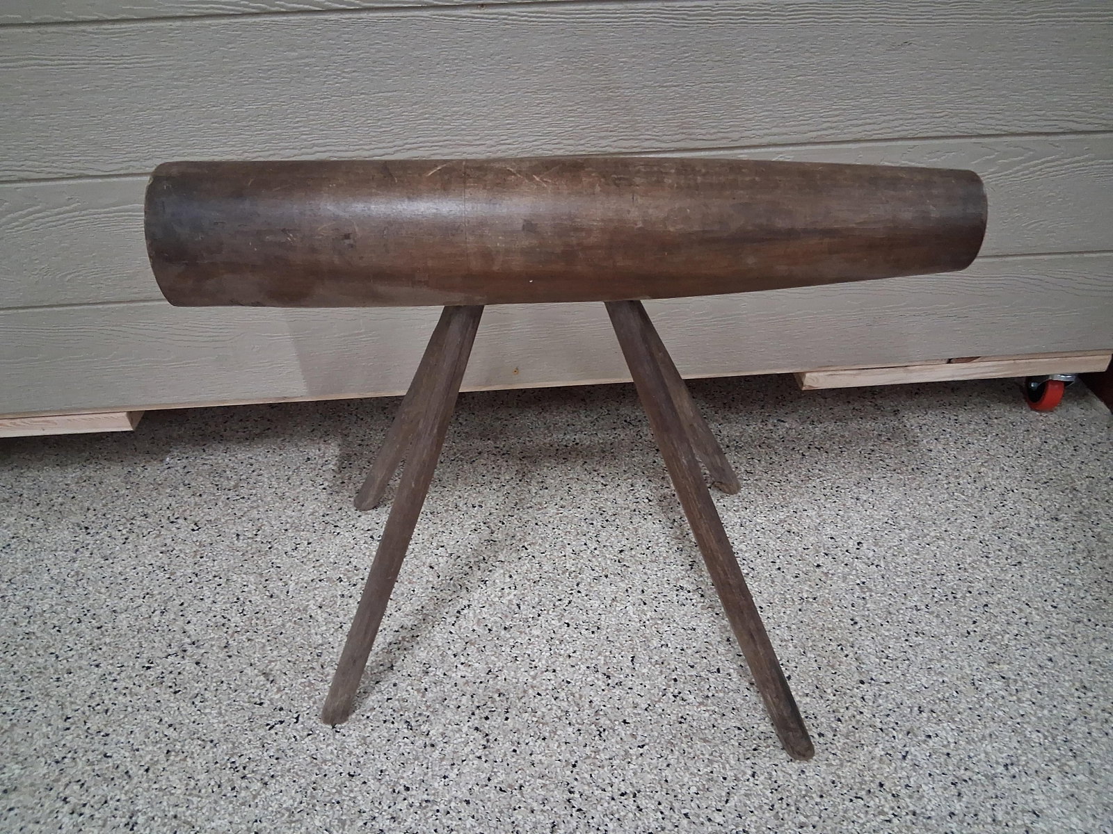Primitive Hand-Hewn Tapered Log-Form Bench - 5