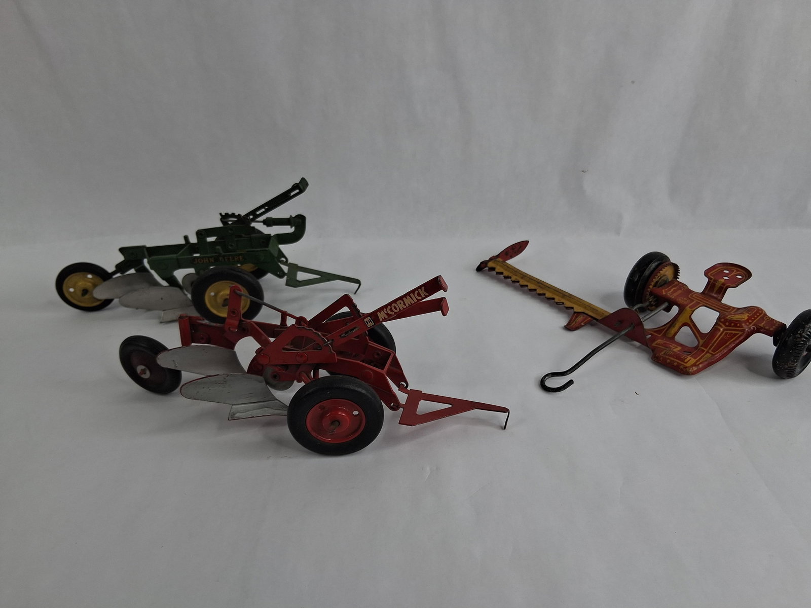 3 Toy Farm Implements: Deere, McCormick & Marx (1 of 8)