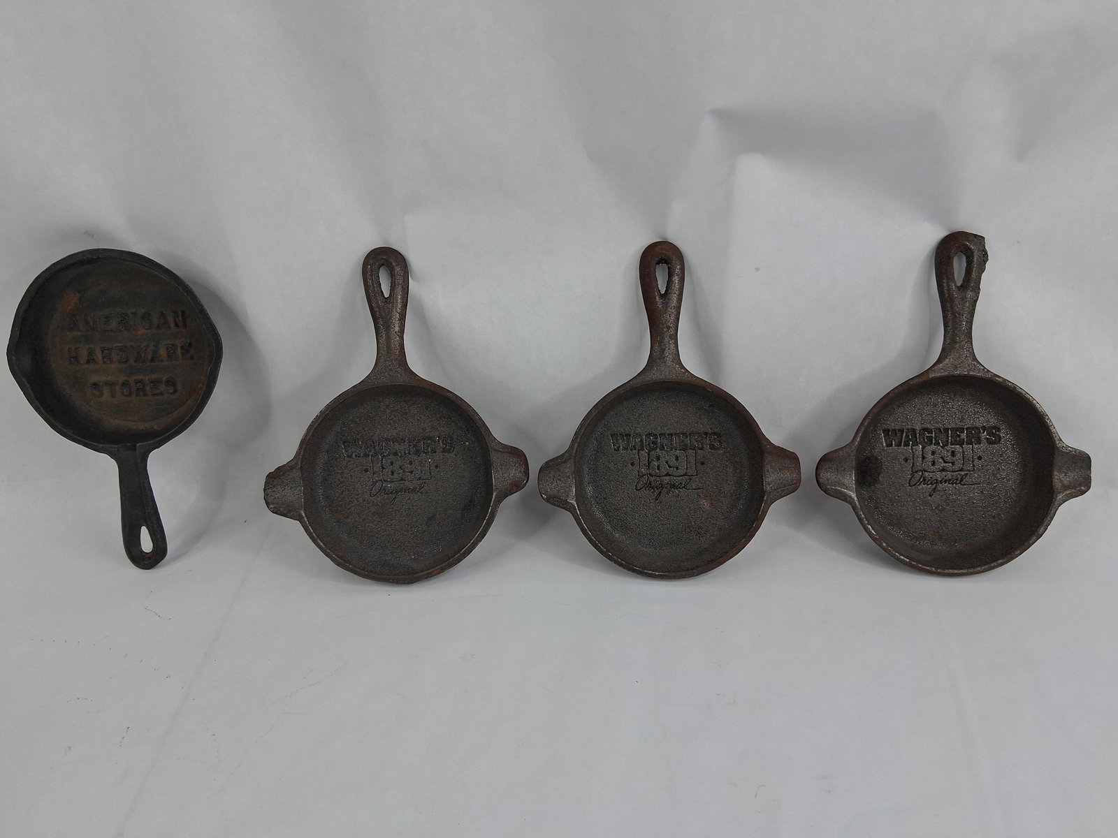 Wagner & American Hardware Cast Iron Mini Skillets (1 of 6)