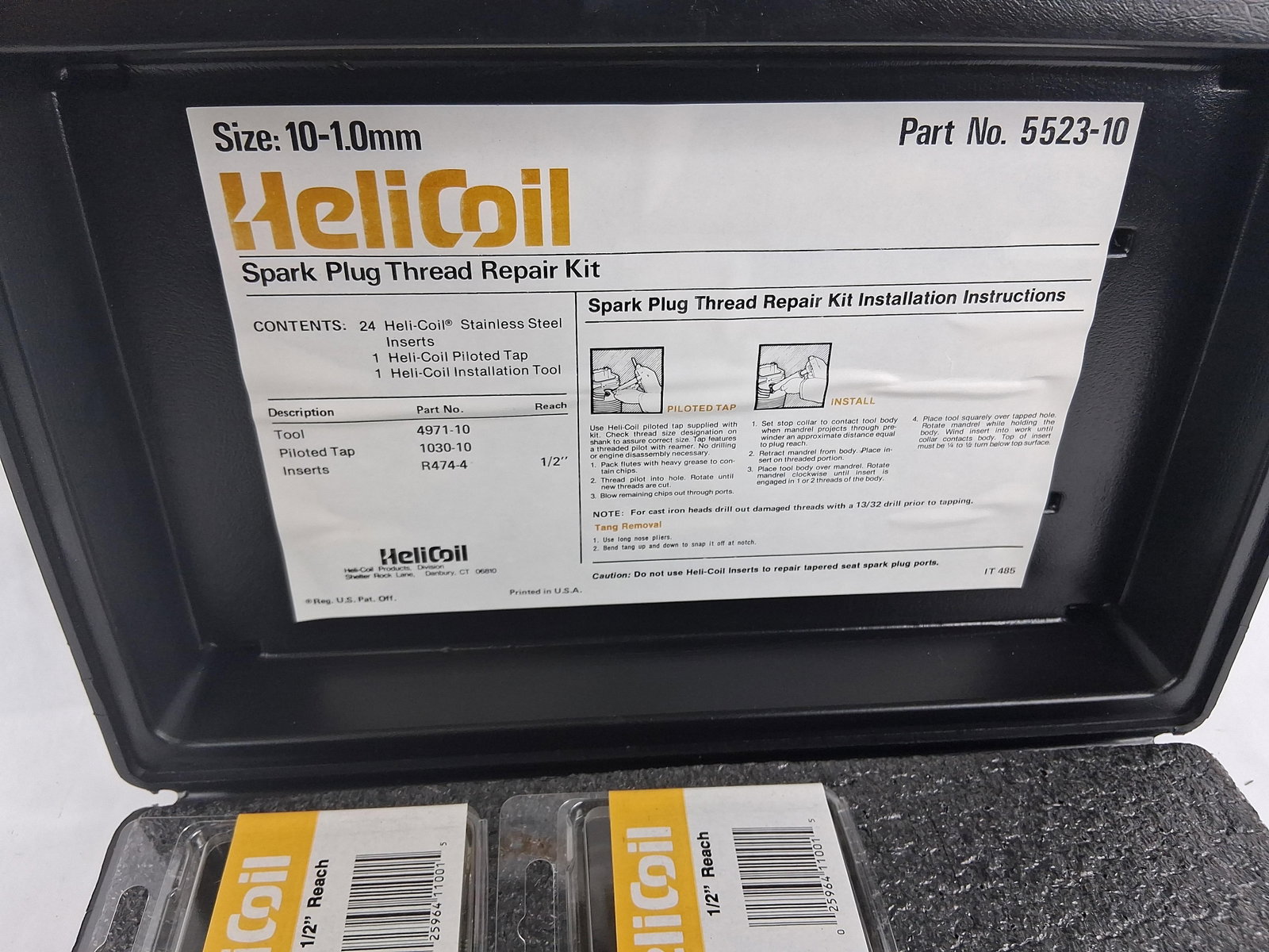 Heli-Coil Spark Plug & Mac Tools Lock Pick Kits - 4