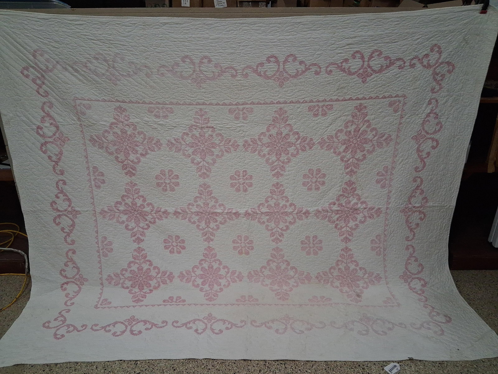 Final Message: Mid-20th C. Whole-Cloth Pink (1 of 9)