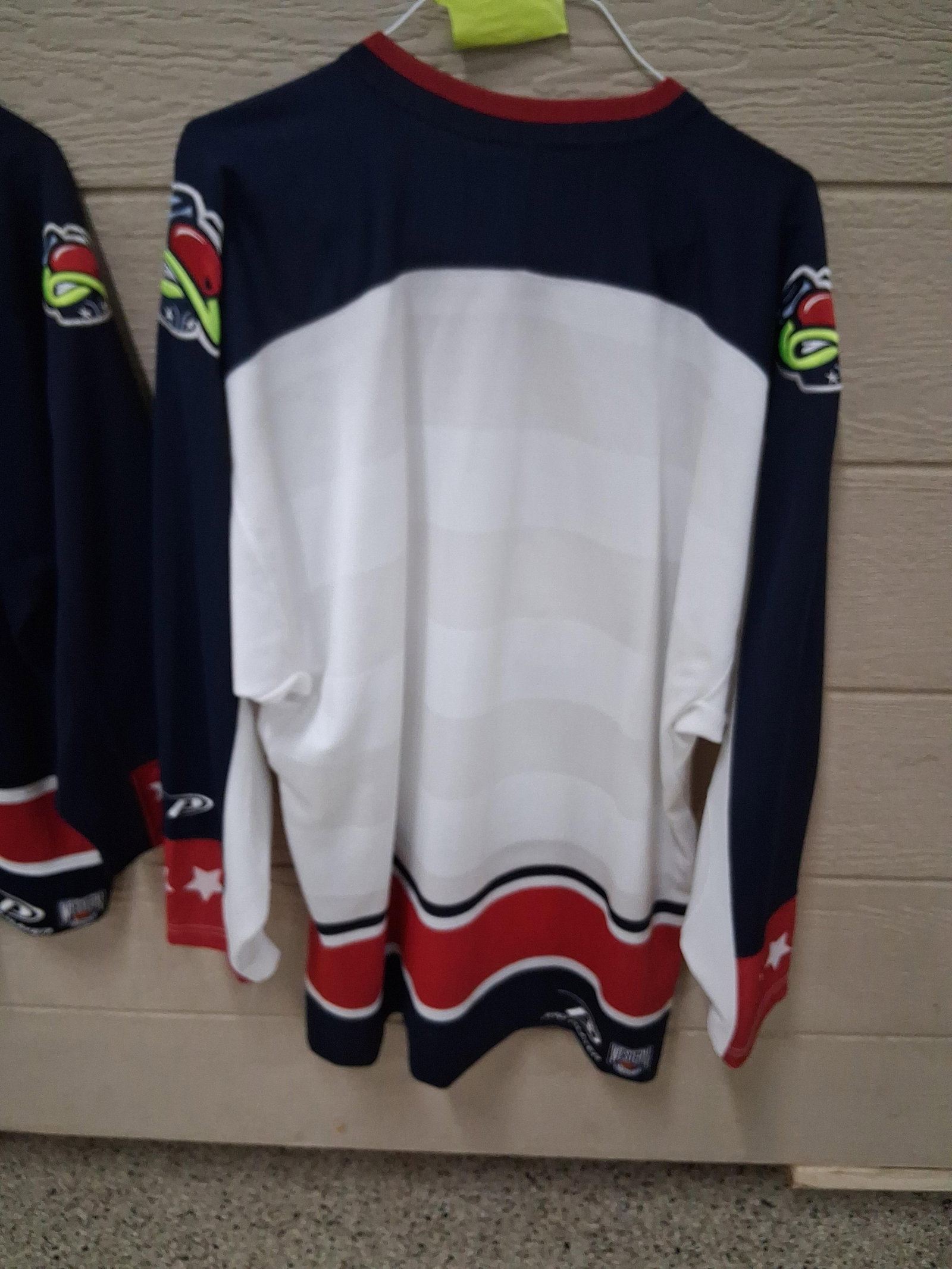 Pair Pro Player Blue Jackets Inaugural Jerseys - 12