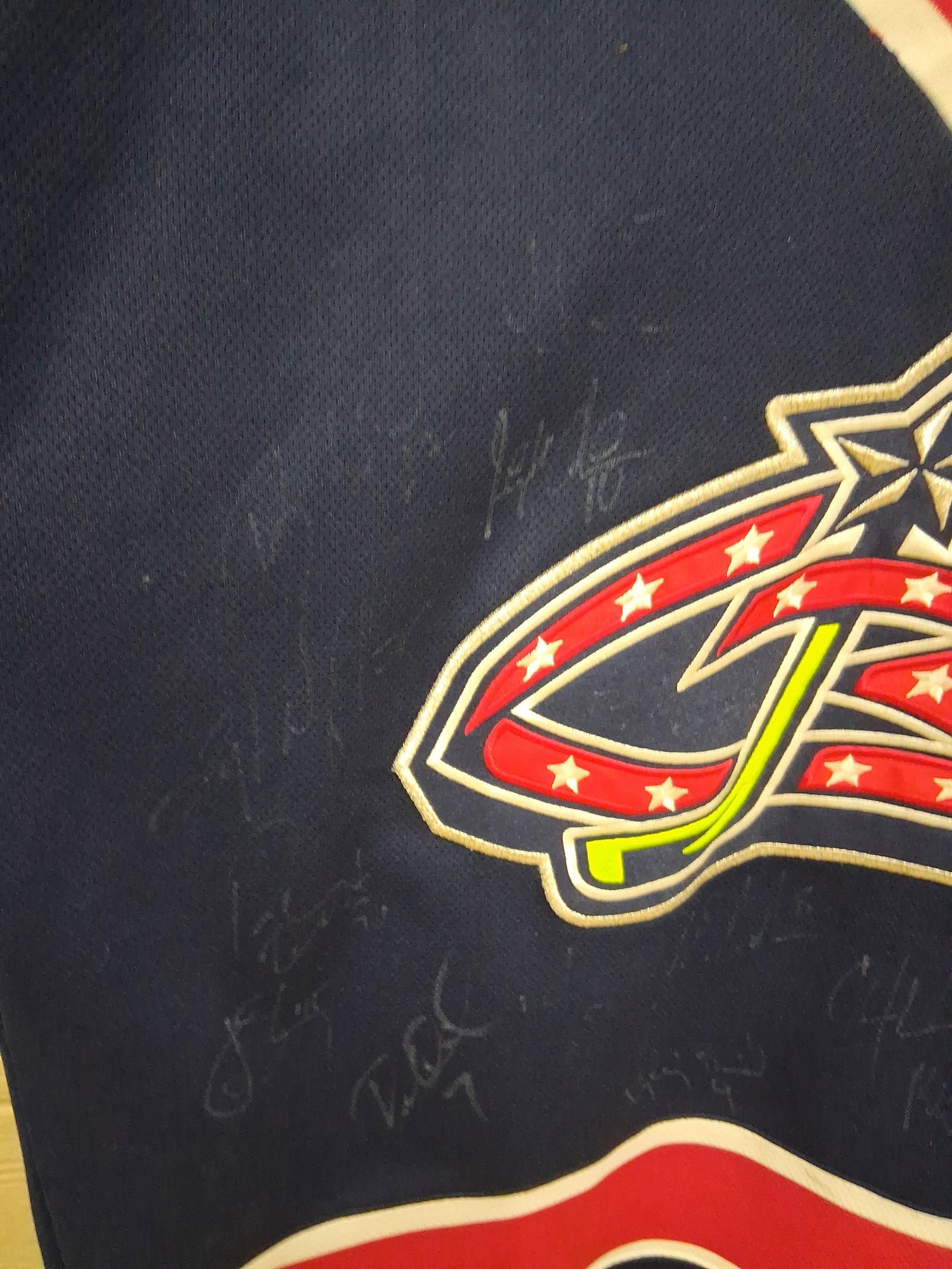 Pair Pro Player Blue Jackets Inaugural Jerseys - 6