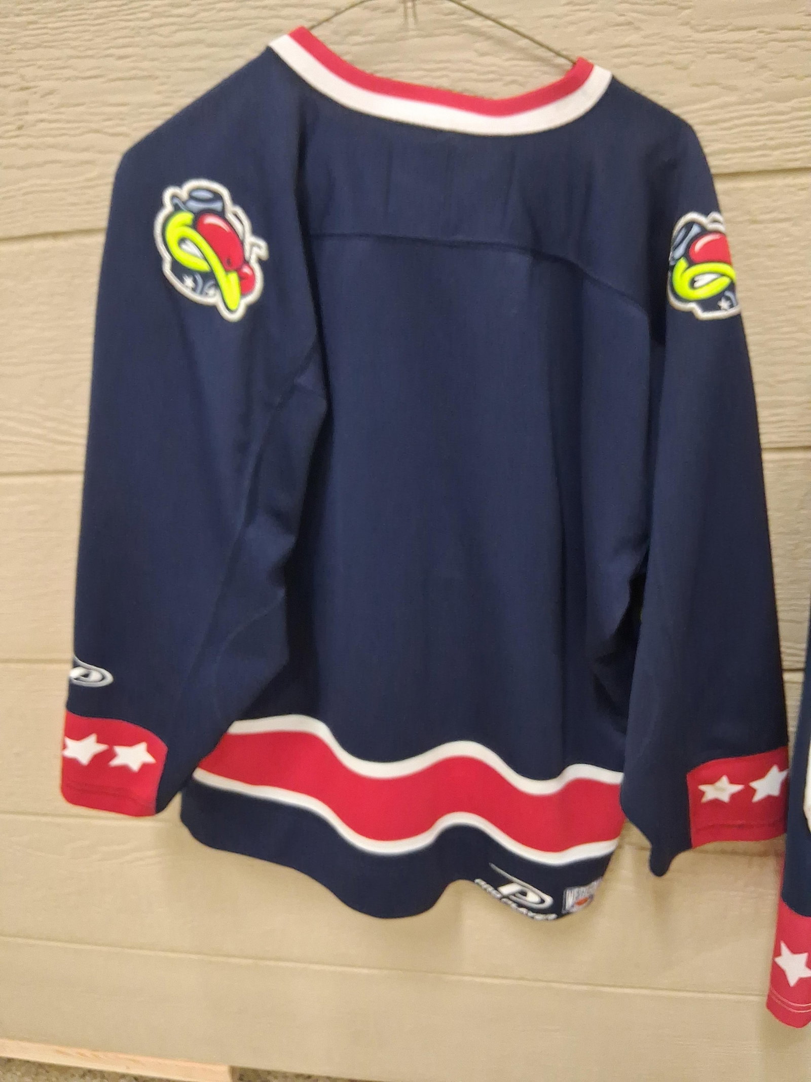 Pair Pro Player Blue Jackets Inaugural Jerseys - 8