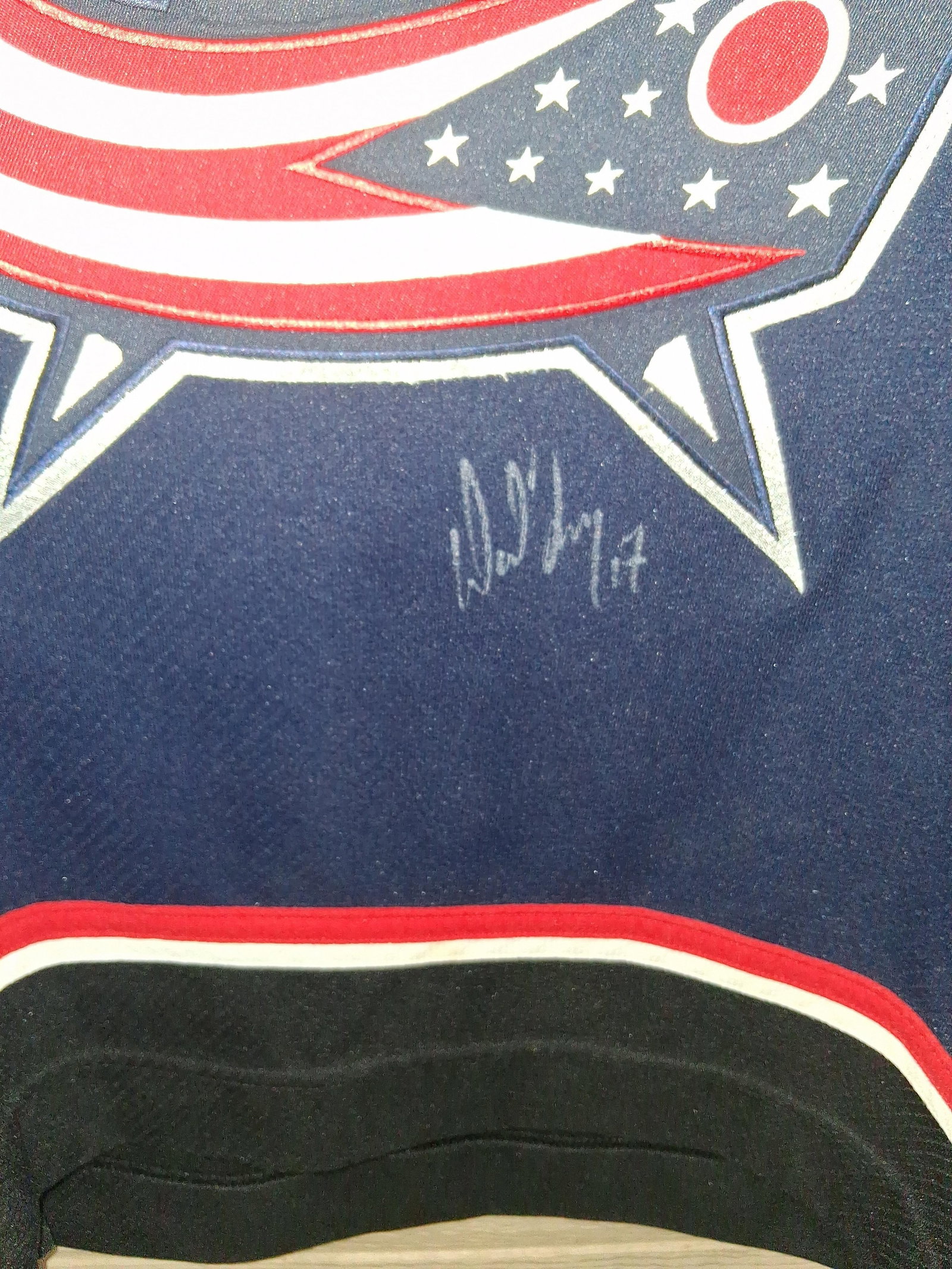 Pair Columbus Blue Jackets Jerseys, Signed KOHO - 4