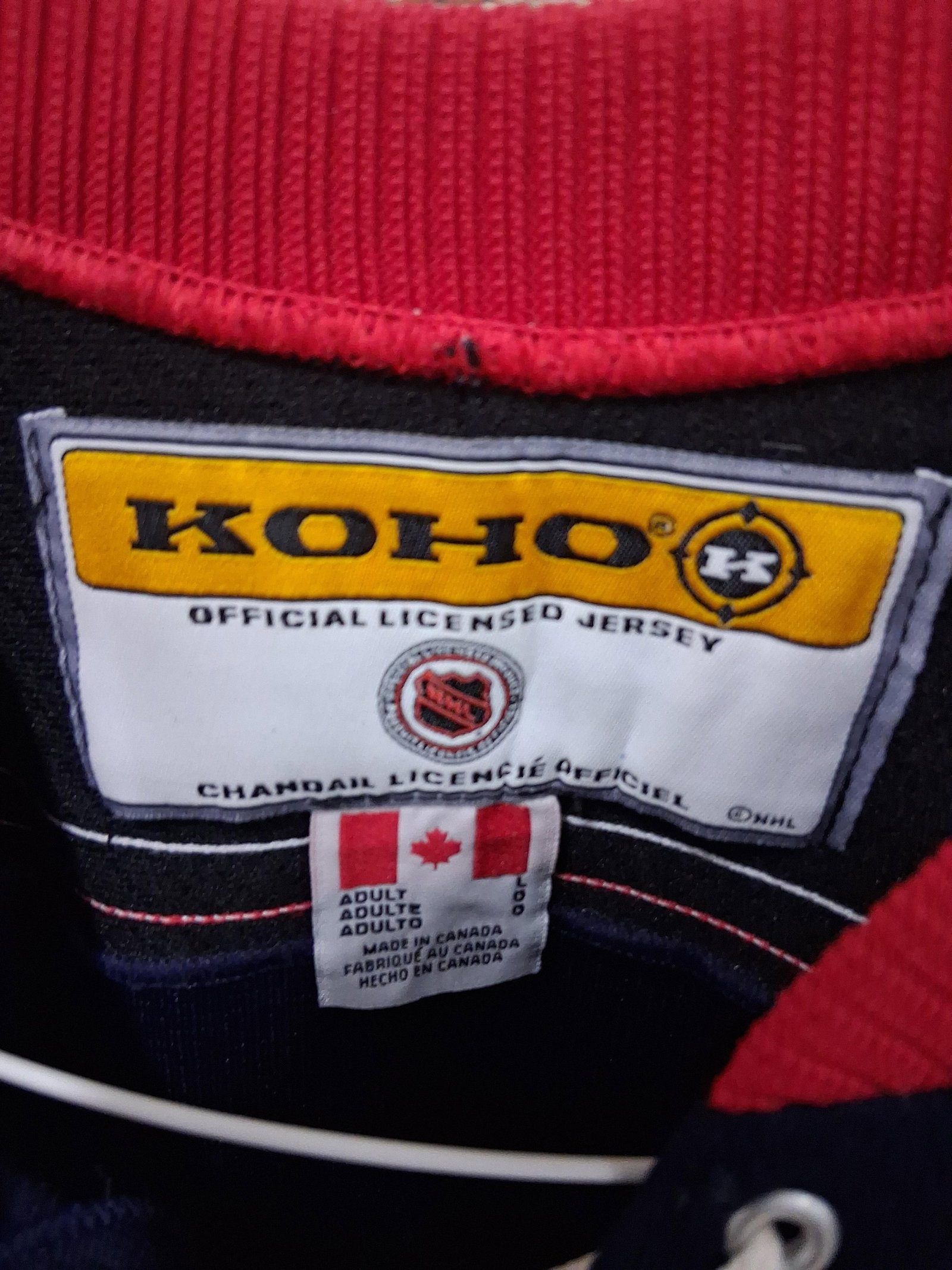 Pair Columbus Blue Jackets Jerseys, Signed KOHO - 5