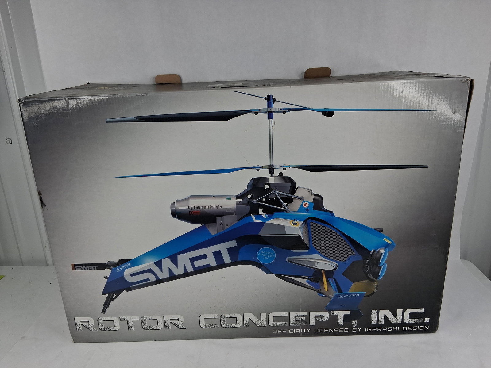 Rotor Concept Inc. ID-1 SWAT Coaxial Helicopter: This lot features a Rotor Concept, Inc. ID-1 SWAT coaxial remote controlled helicopter, officially licensed by Igarashi Design. The aircraft utilizes a dual-rotor coaxial system designed for stable