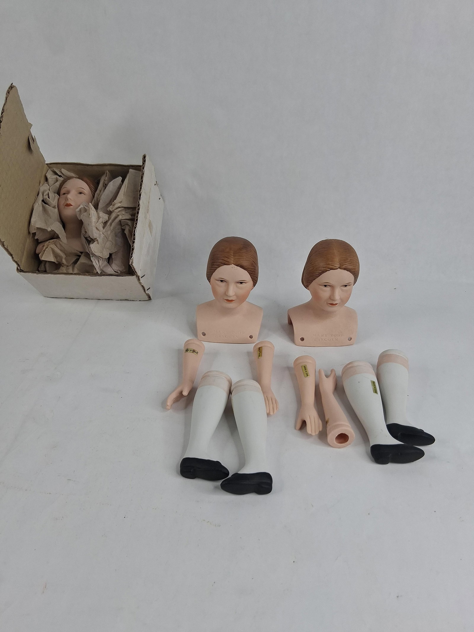 Mary Todd Lincoln Porc. Doll Assembly Kits (1 of 6)