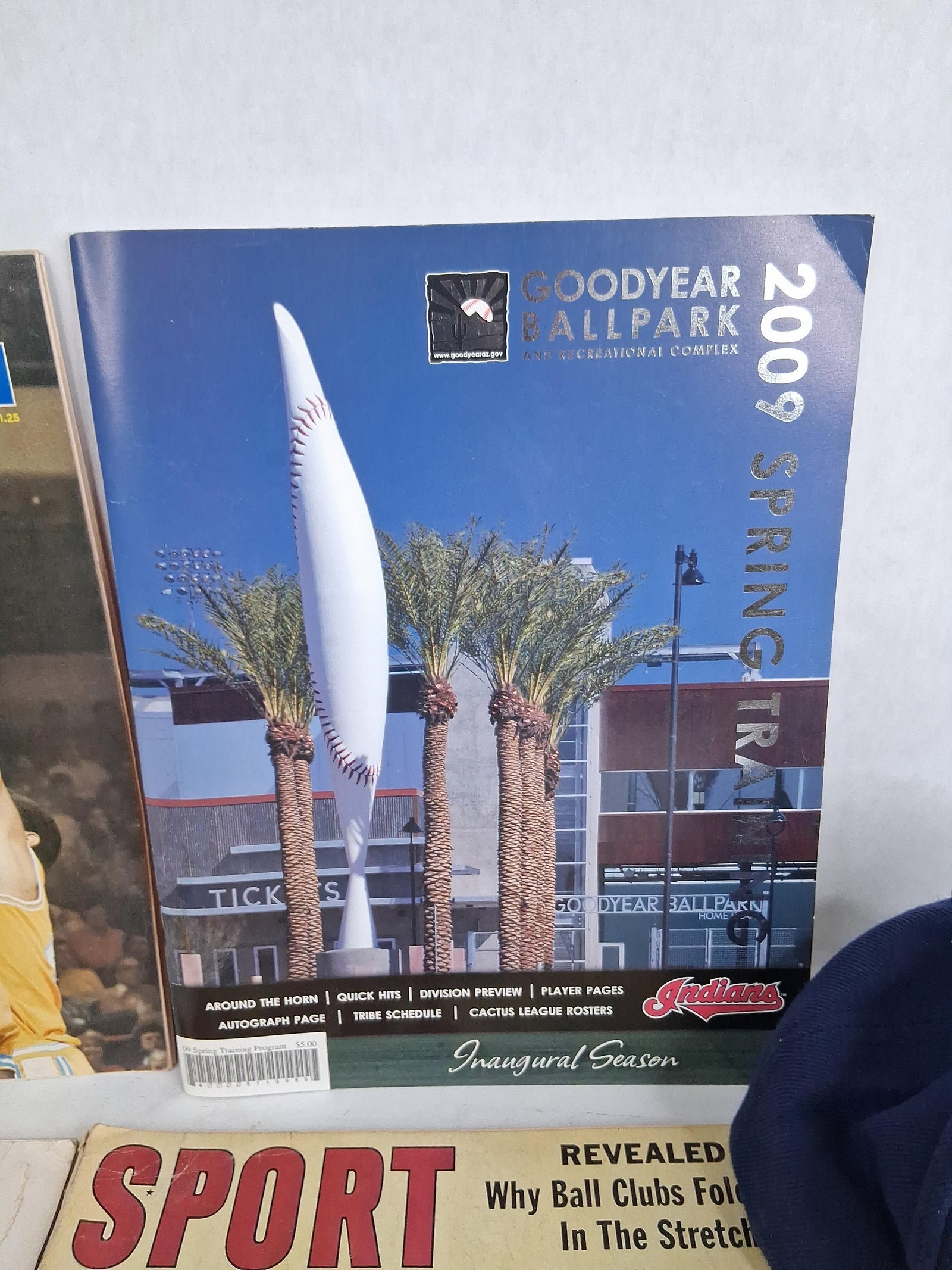 Sports Magazines, Spring Program & Indians Cap - 5