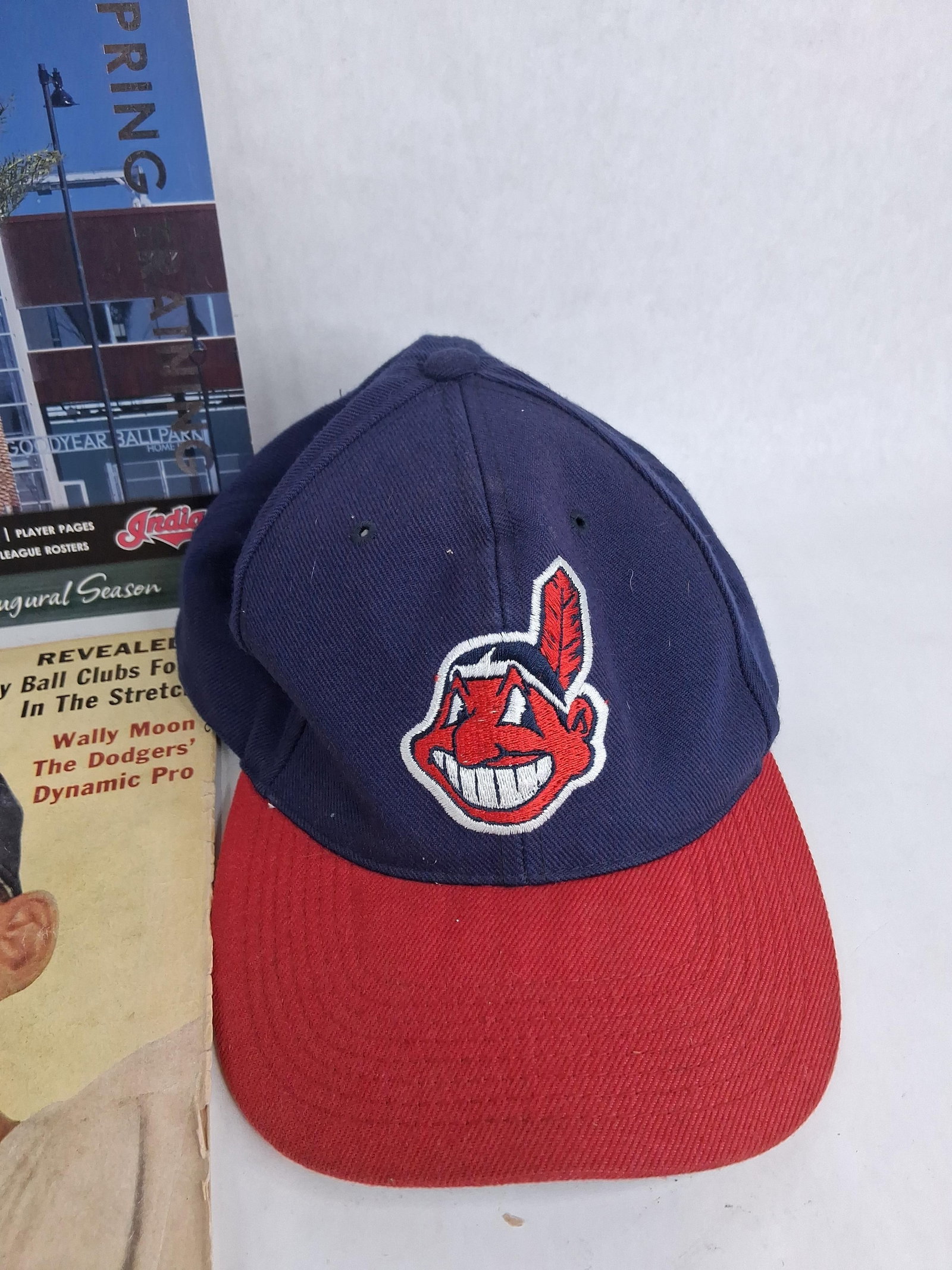 Sports Magazines, Spring Program & Indians Cap - 6
