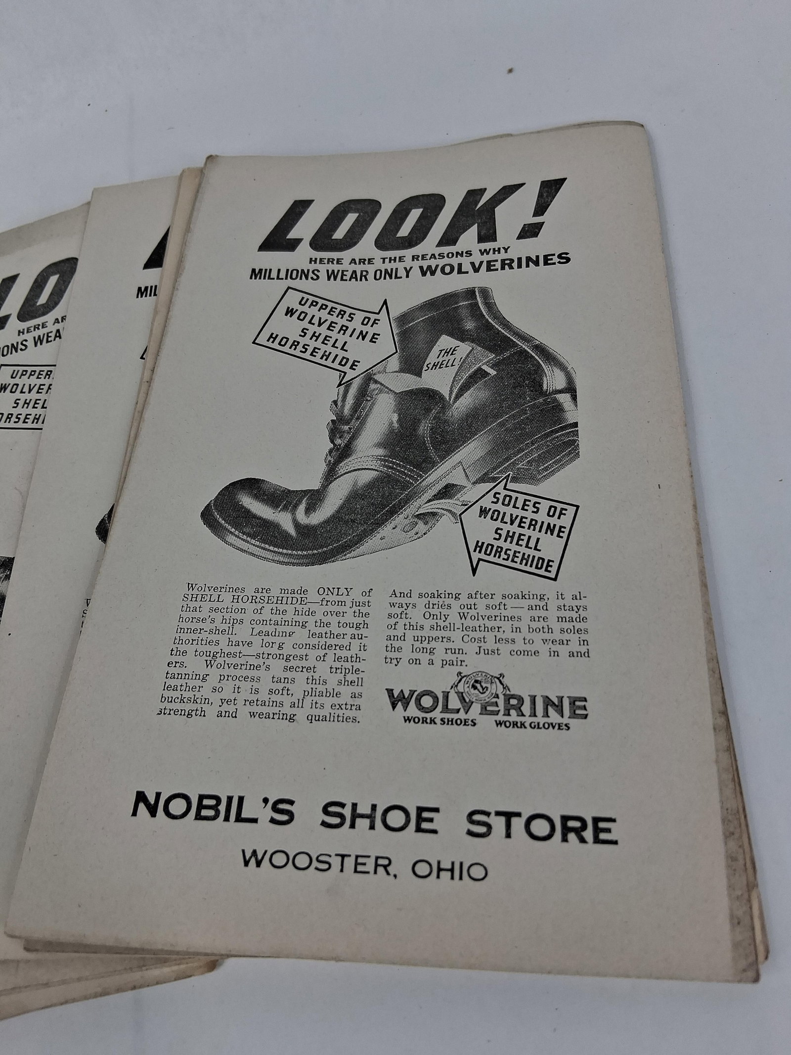 Wolverine Shell Horsehide Work Shoe Handbills - 2