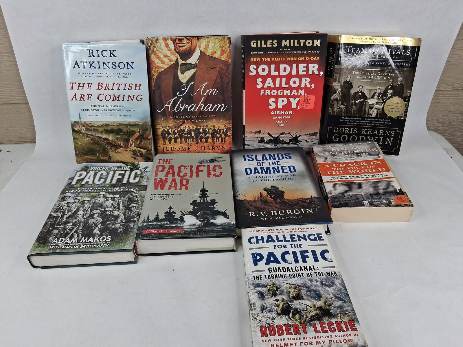 Military & American History Books, 2005-2019 (DJ): This collection of historical non-fiction and biographical literature comprises hardcover and trade paperback volumes from several publishers including Henry Holt and Company, Simon and Schuster, and