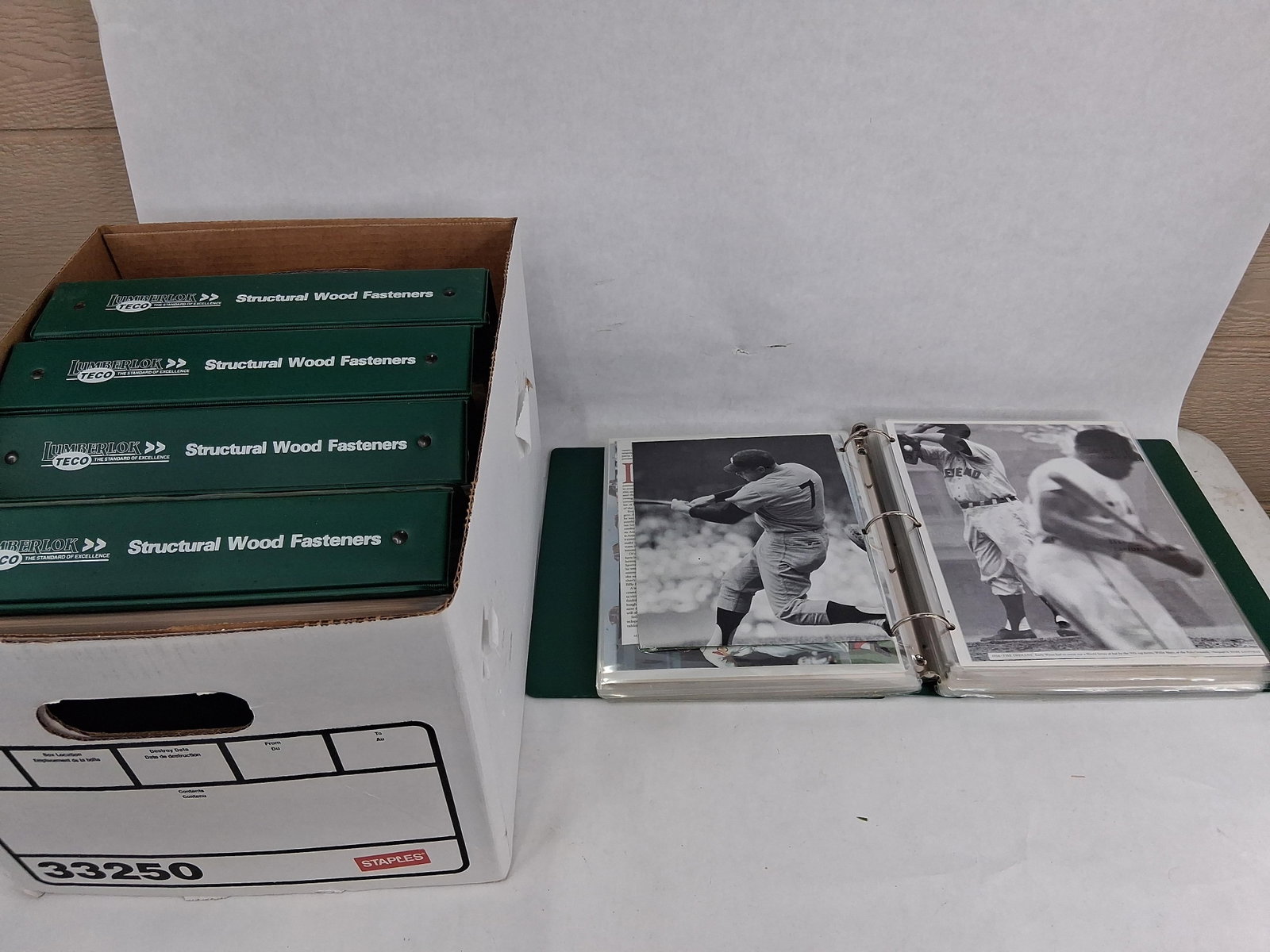 Baseball Ephemera & Magazine Clippings in Binders (1 of 11)