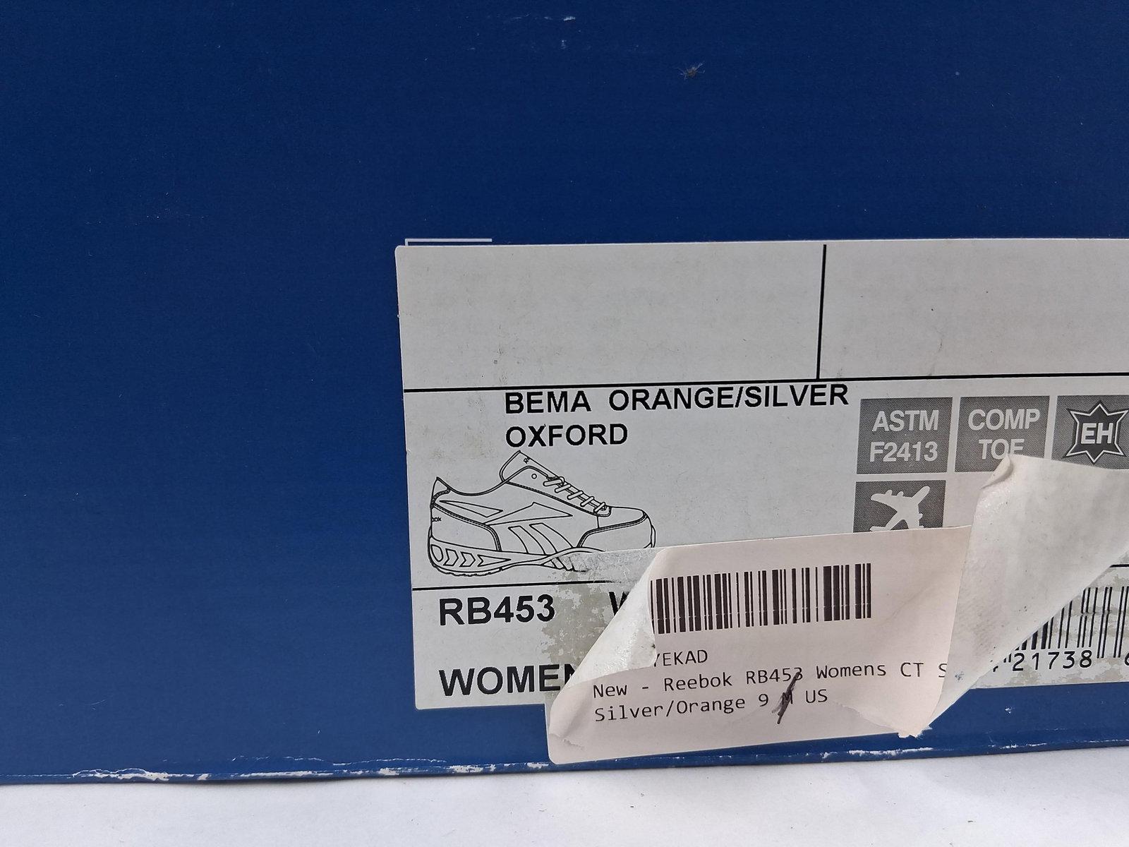 Pair Reebok Bema Women's Composite Toe Work Shoes - 5