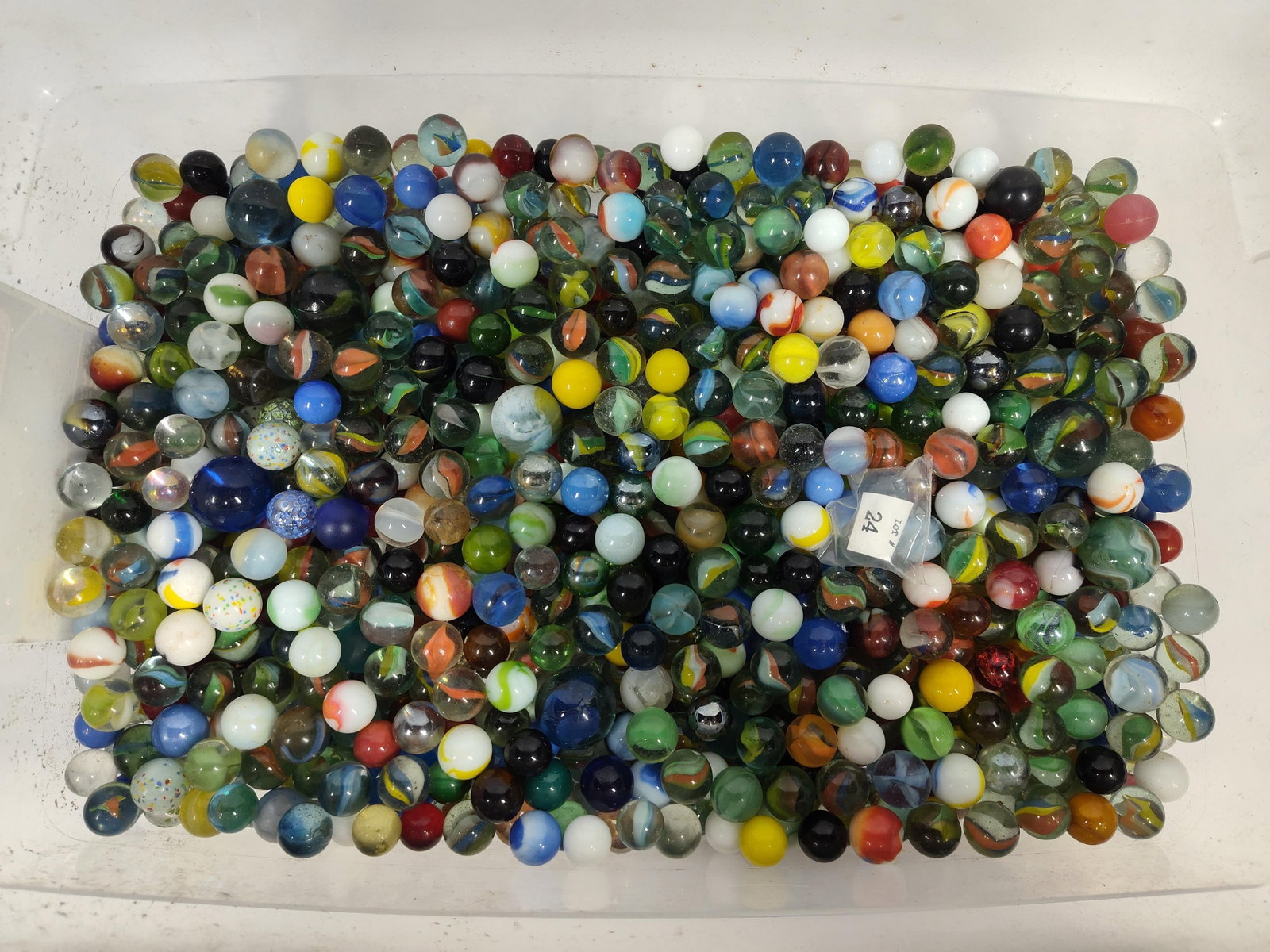 Vtg Glass Marbles w/ Uranium Examples