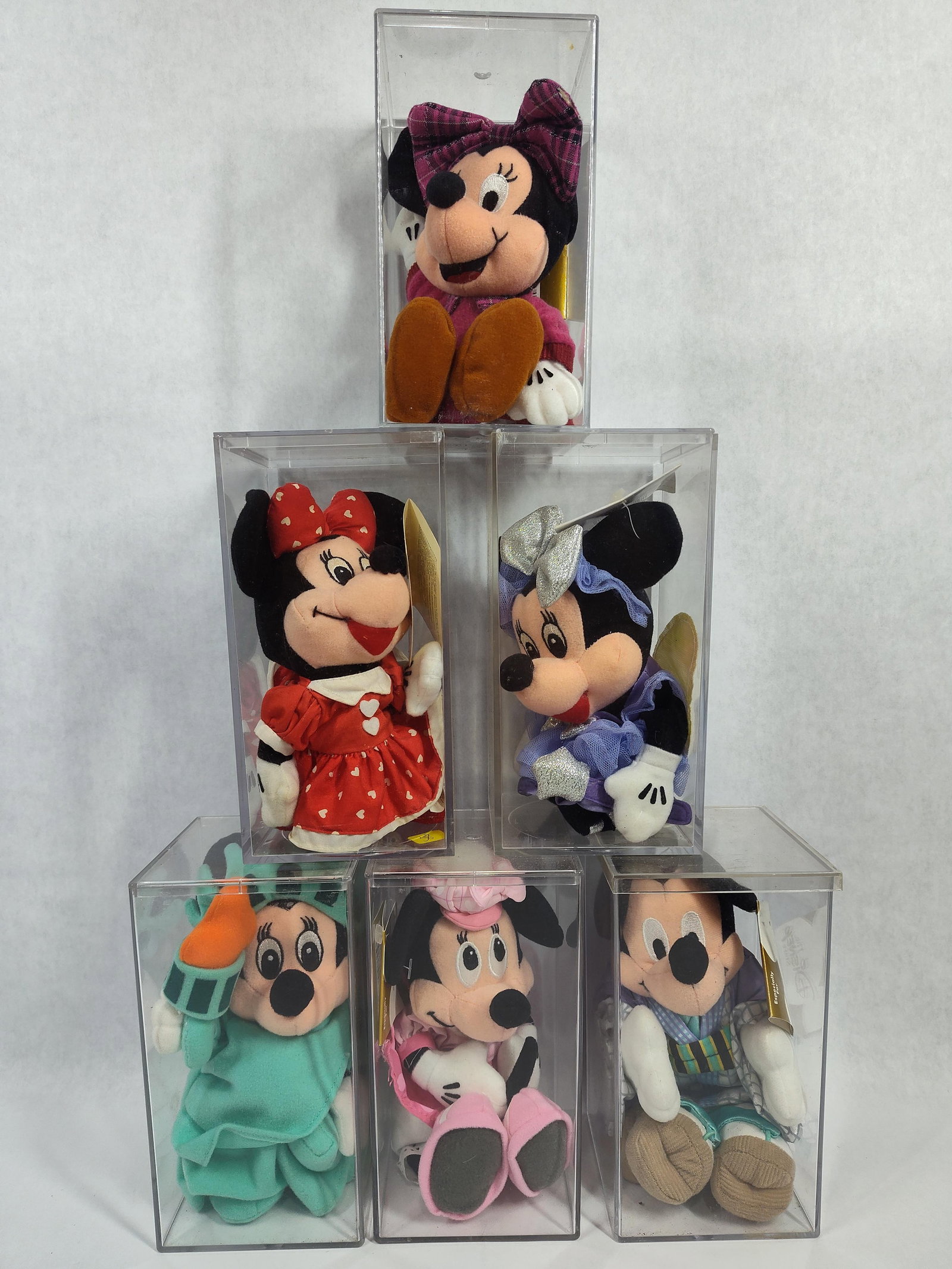 Disney Store Minnie & Mickey Bean Bag Plush, Set 6 (1 of 4)