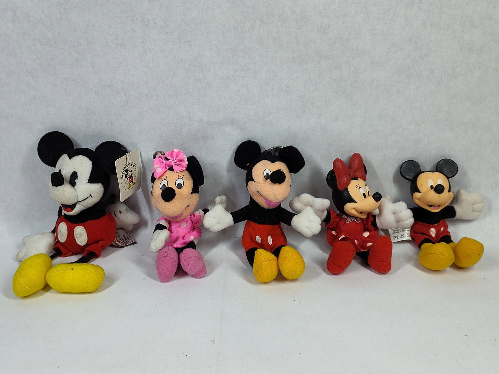 5 Vtg Disney Mickey & Minnie Mouse Character Toys (1 of 3)
