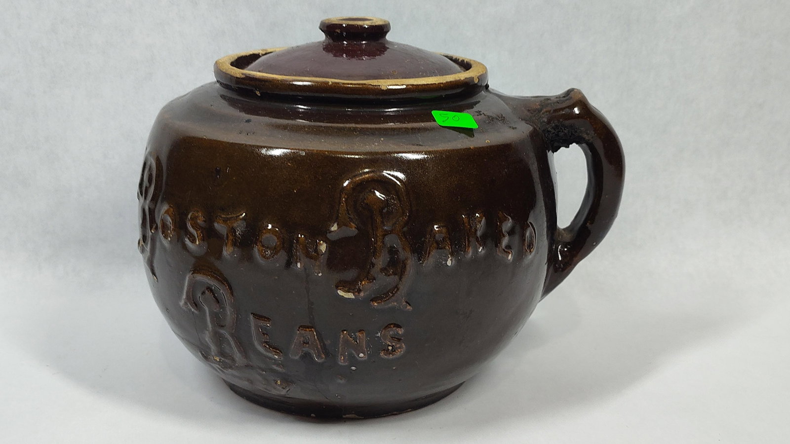 American Boston Baked Beans Lidded Stoneware Crock (1 of 5)