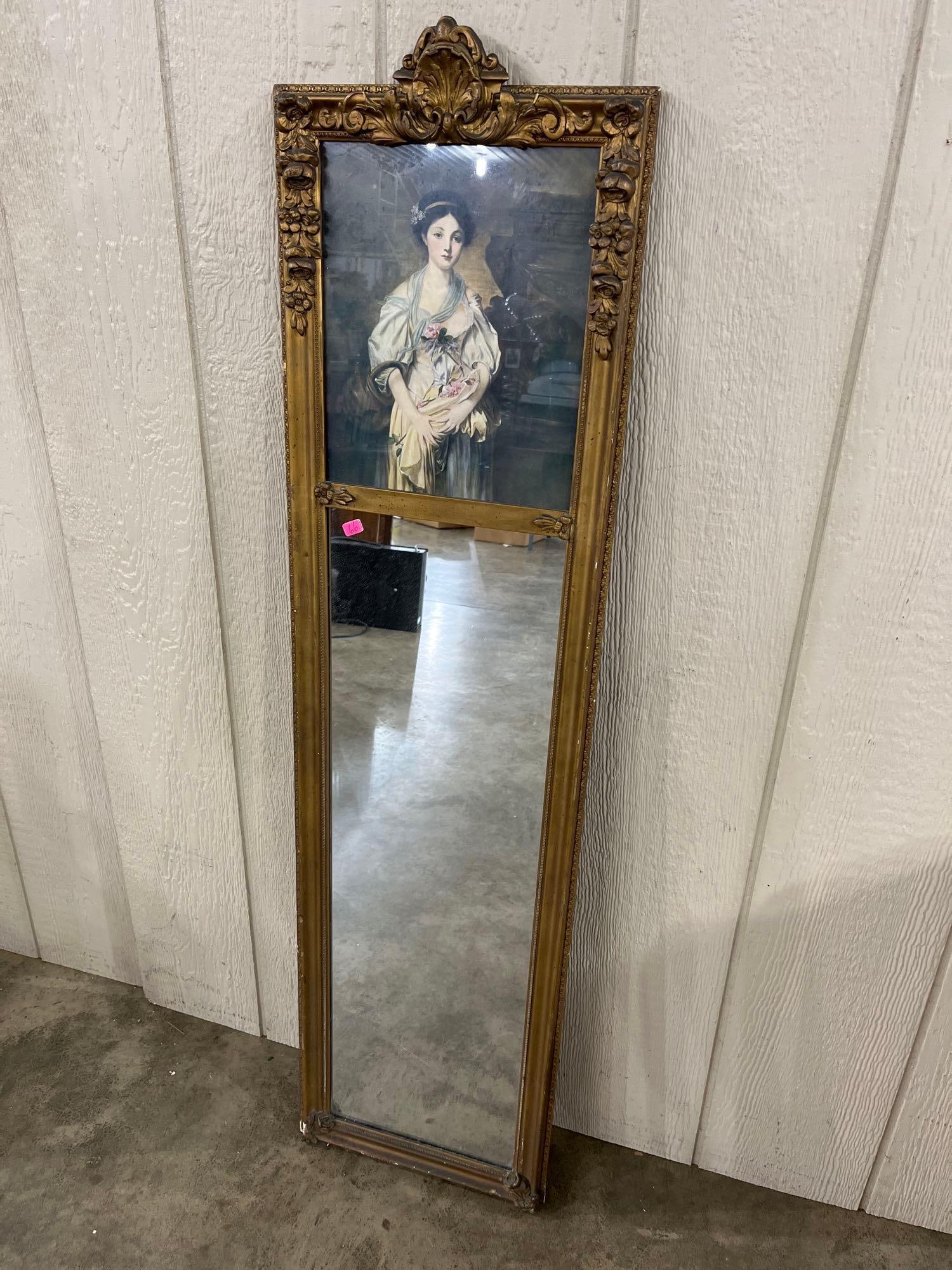 Louis XVI Style Gilt-Composition Trumeau Mirror (1 of 5)
