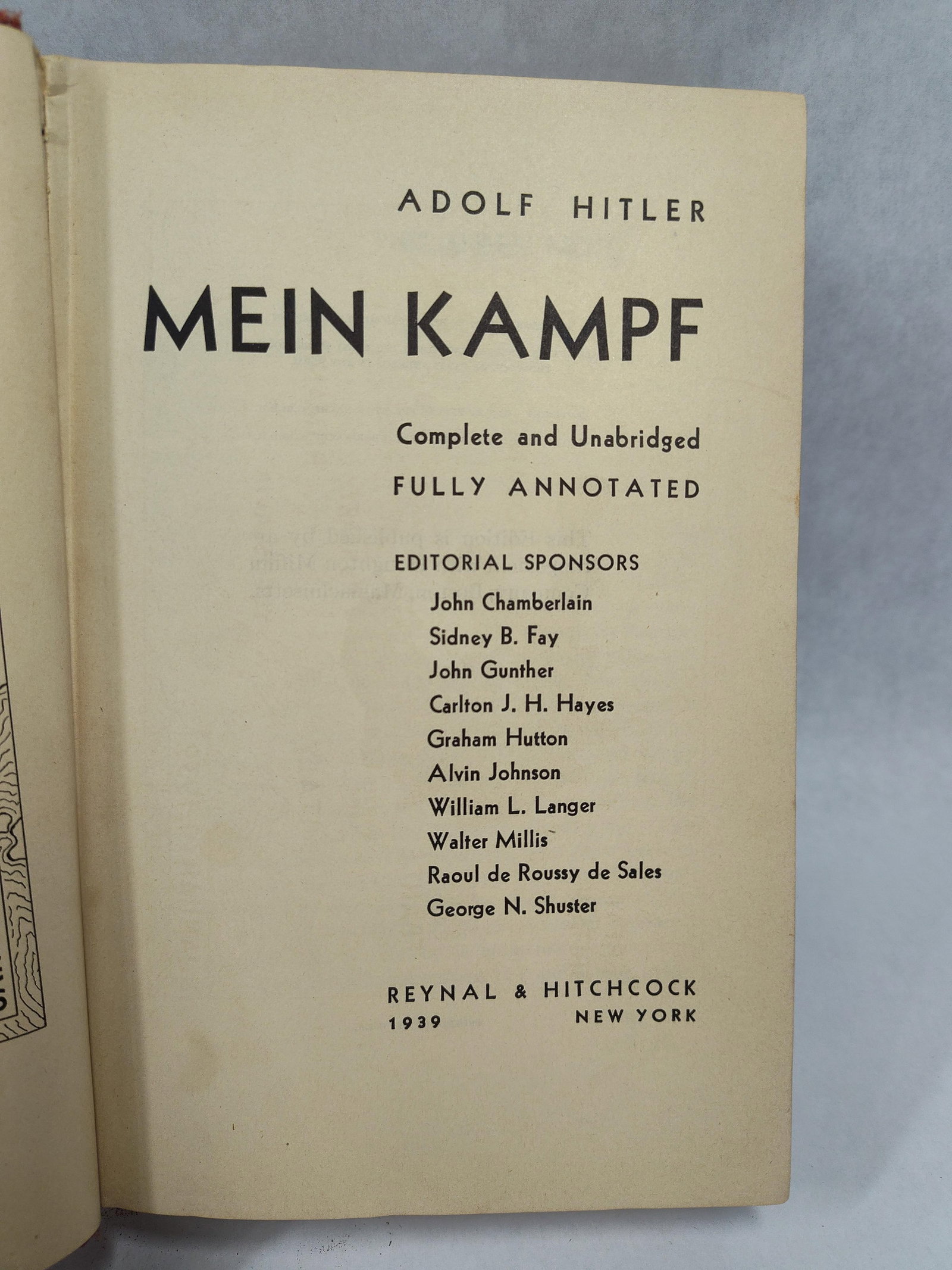 Hitler, Mein Kampf, Annotated Edition, 1939 - 2