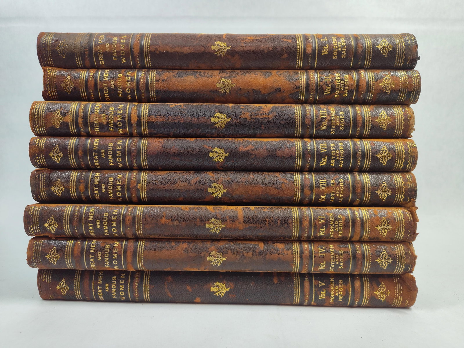 Horne, Great Men & Famous Women, Selmar Hess, 1894: A set of volumes of the biographical work Great Men and Famous Women: A Series of Pen and Pencil Sketches of the Lives of More Than 200 of the Most Prominent Personages in History, edited by Charles
