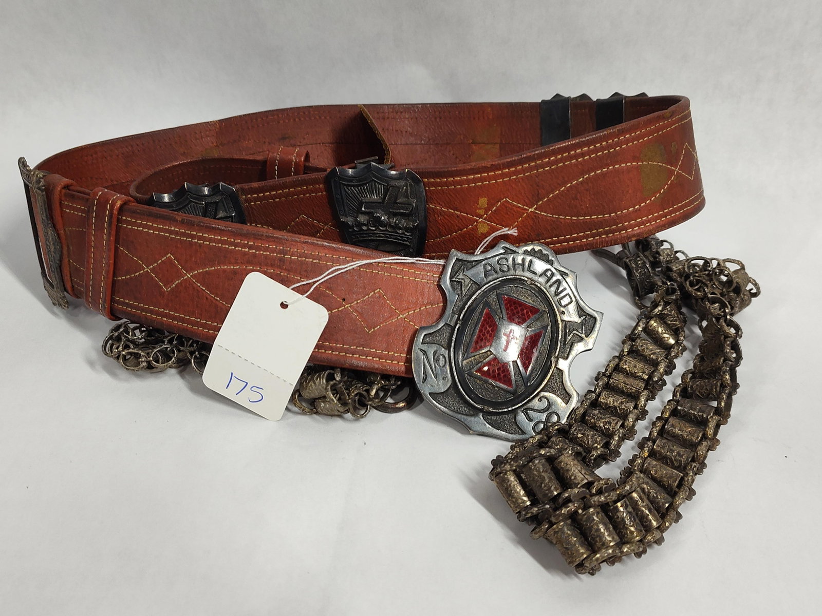 Masonic Knights Templar Sword Belt & Slings (1 of 3)