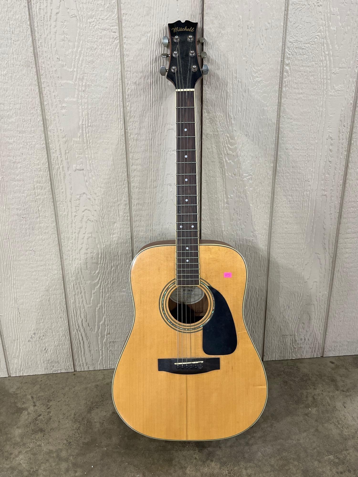 Mitchell MD-100S Dreadnought Acoustic Guitar (1 of 6)