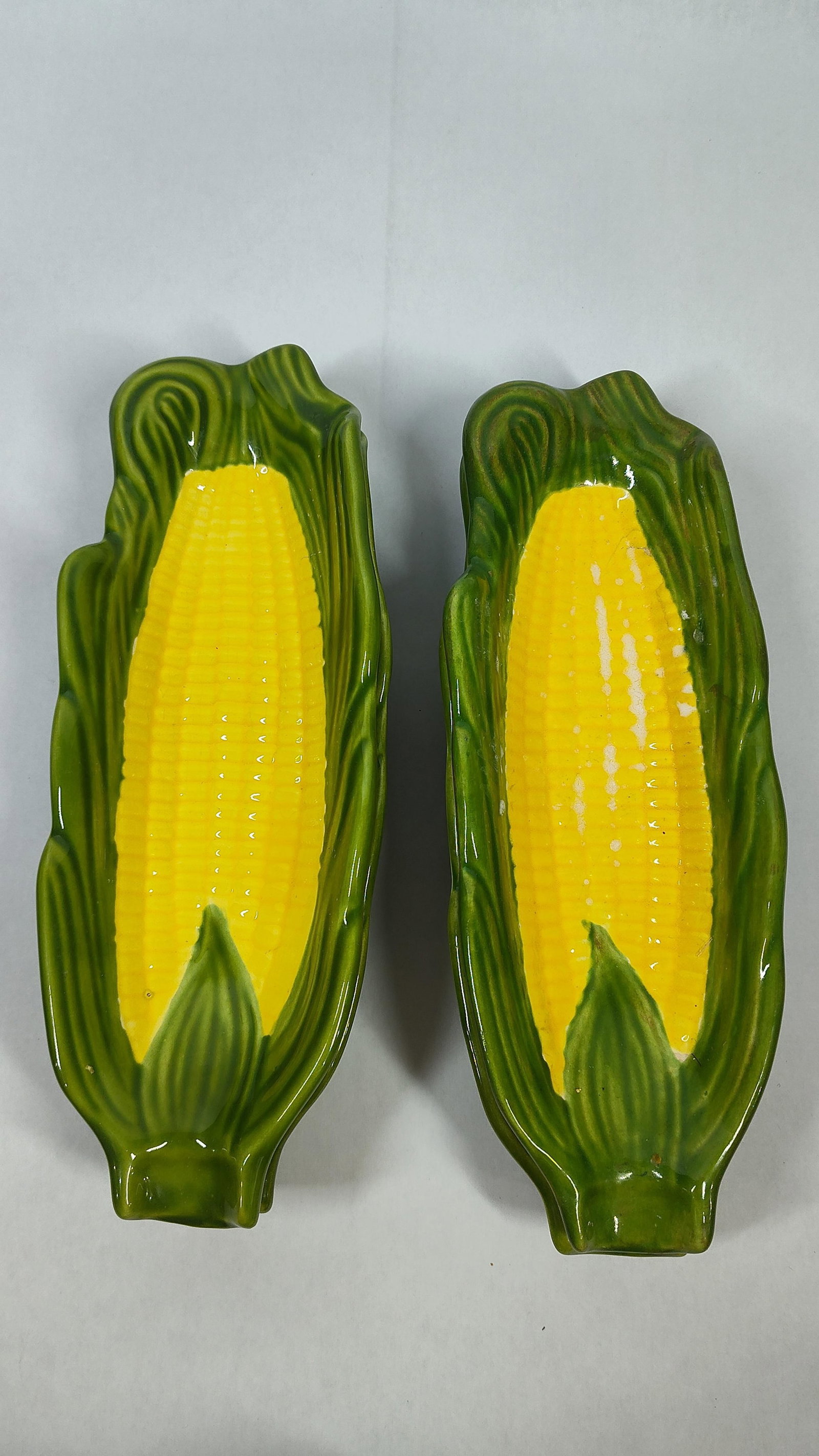 Vtg Ceramic Corn-Themed Tableware - 4