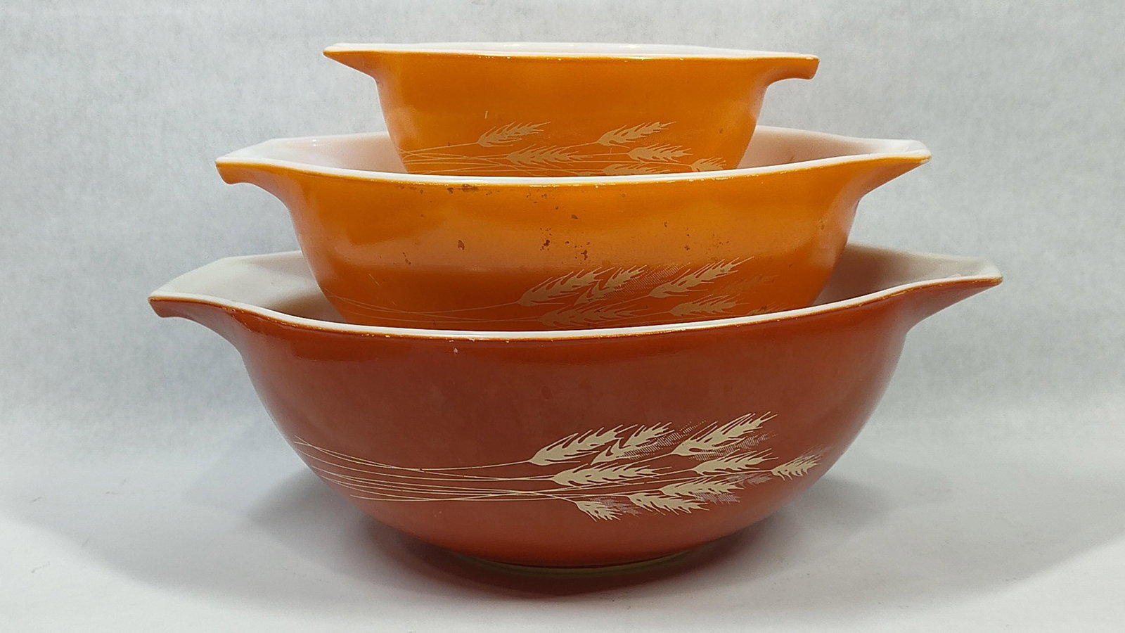 Pyrex Autumn Harvest Cinderella Mixing Bowls (3) (1 of 3)