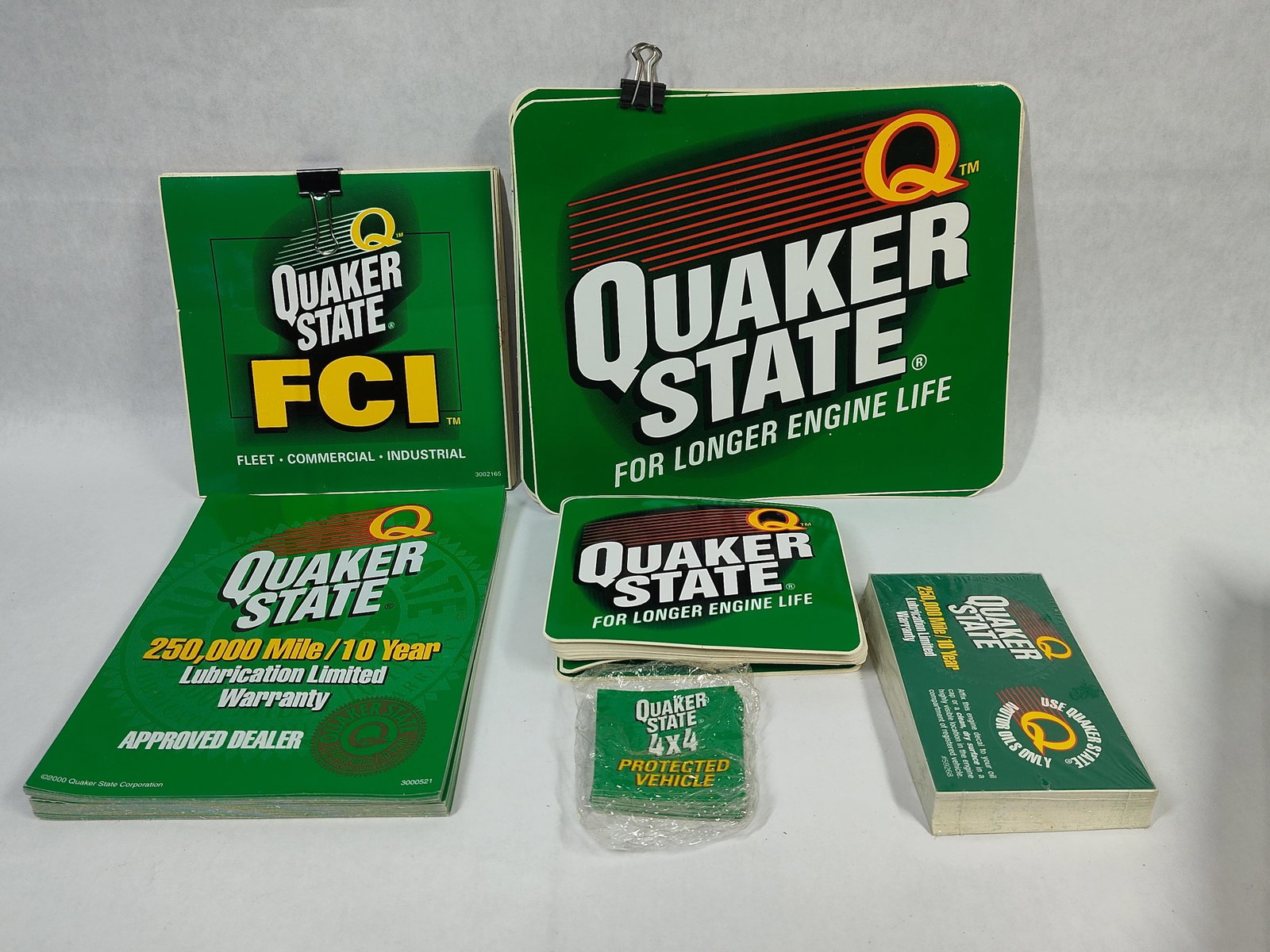 Quaker State Motor Oil Signs & Decals, c. 2000 (1 of 3)
