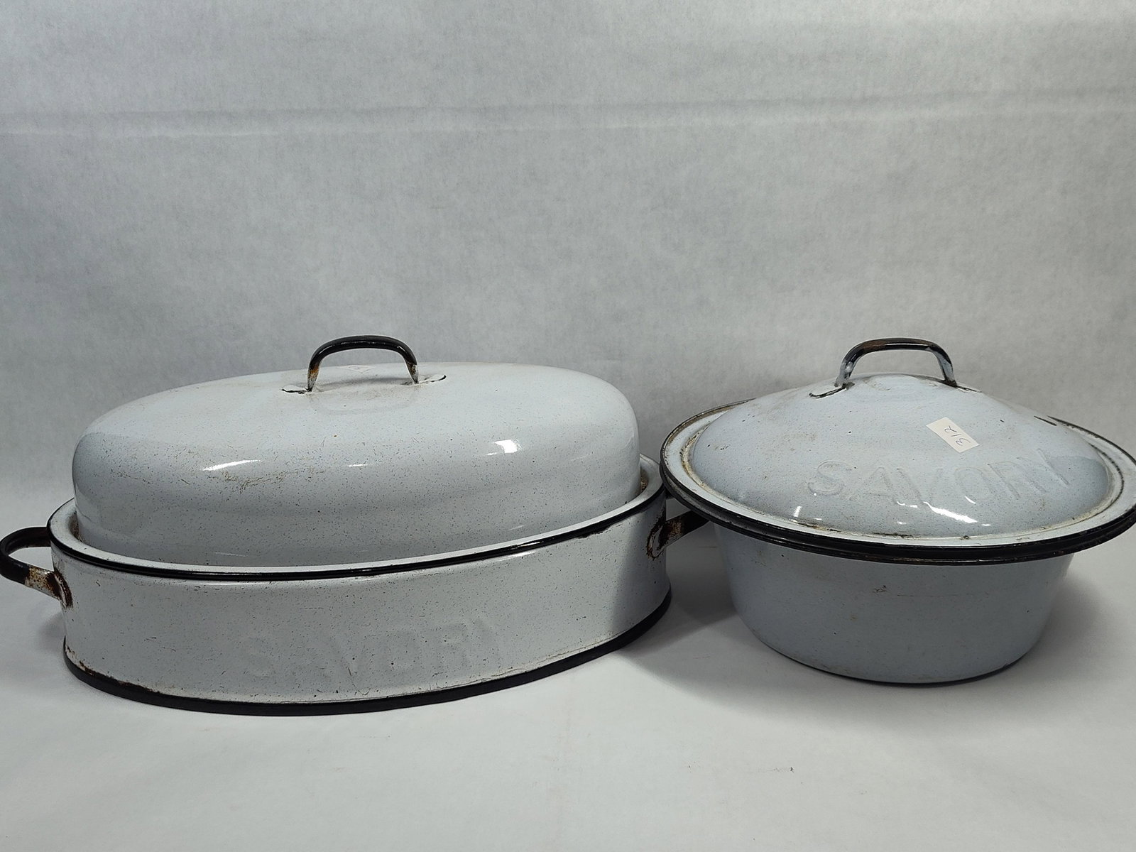 Two Savory Enamelware Cooking Vessels (1 of 5)
