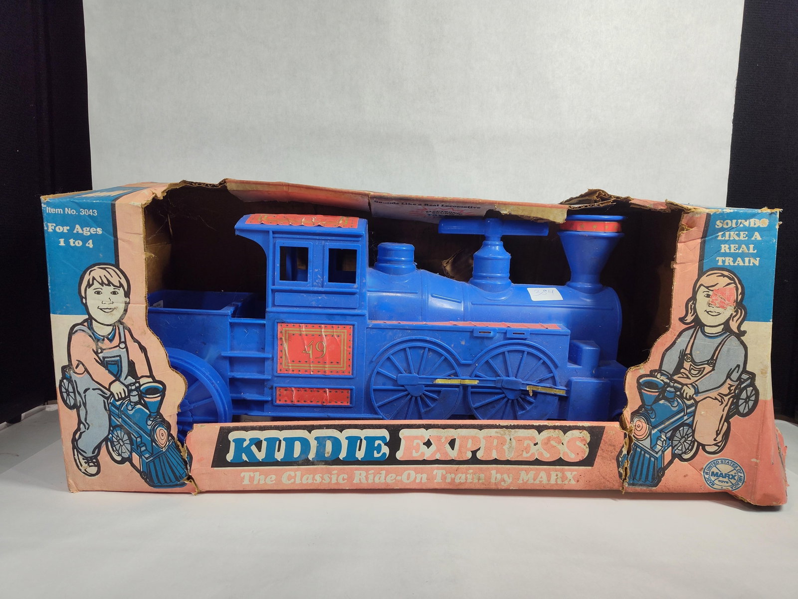 Marx Kiddie Express Ride-On Train w/ Original Box (1 of 3)