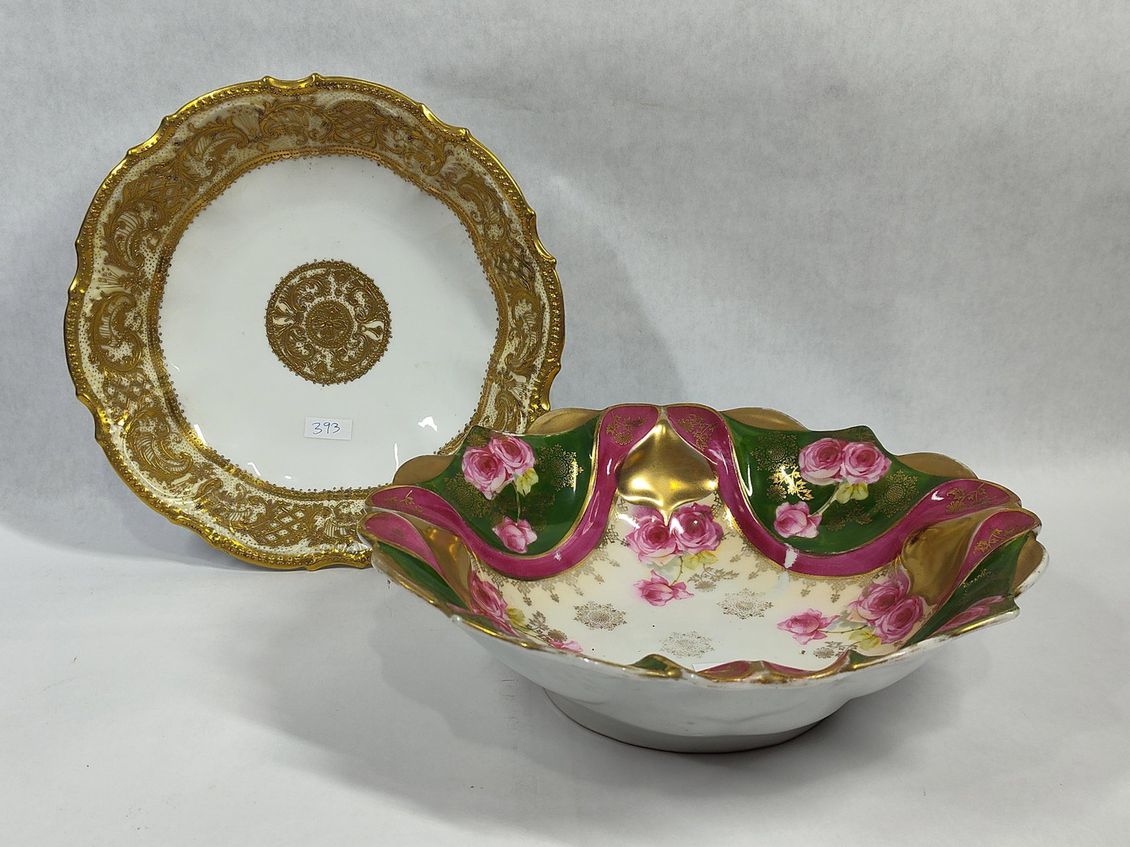 Noritake Nippon Charger & Bavarian Porc. Bowl (1 of 5)